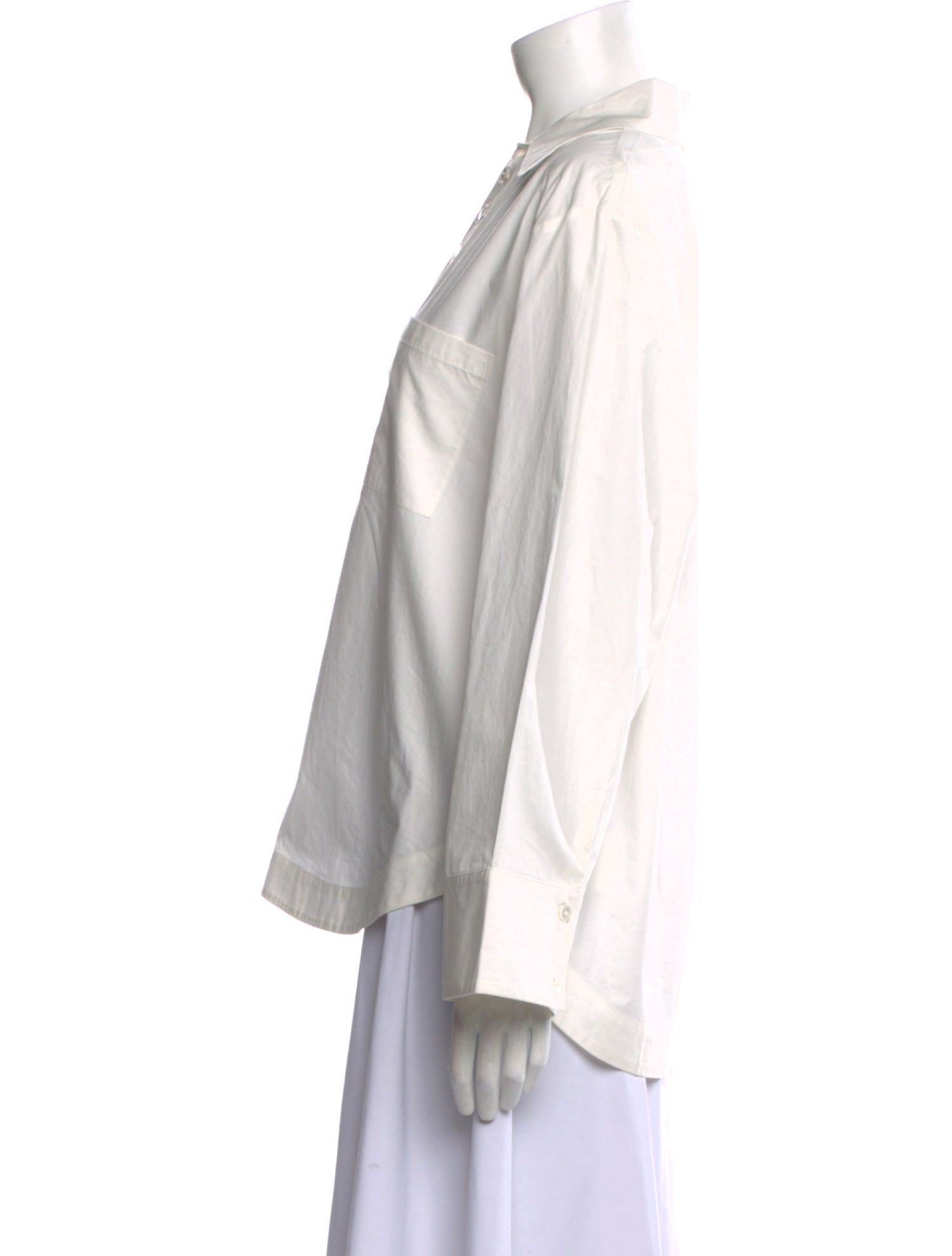 Sea New York V-Neck Long Sleeve Button-Up Top