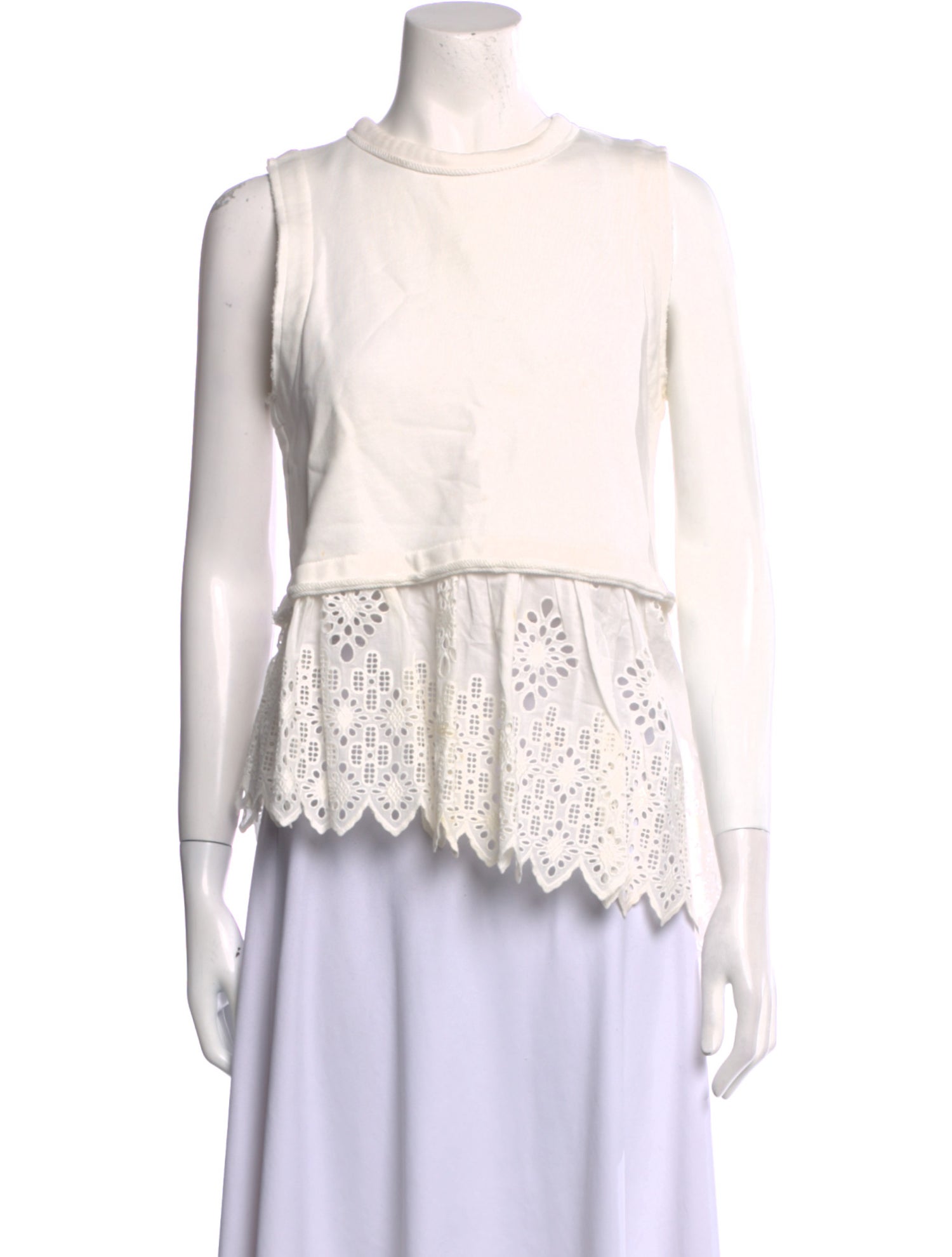 Sea New York Mock Neck Sleeveless Blouse