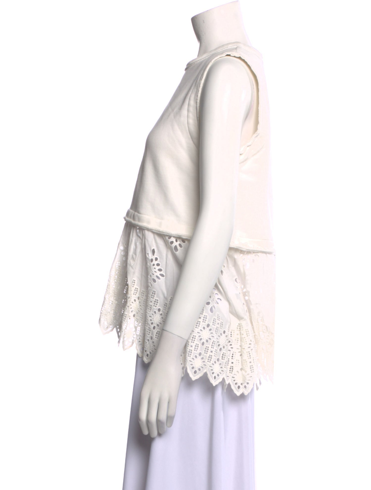 Sea New York Mock Neck Sleeveless Blouse