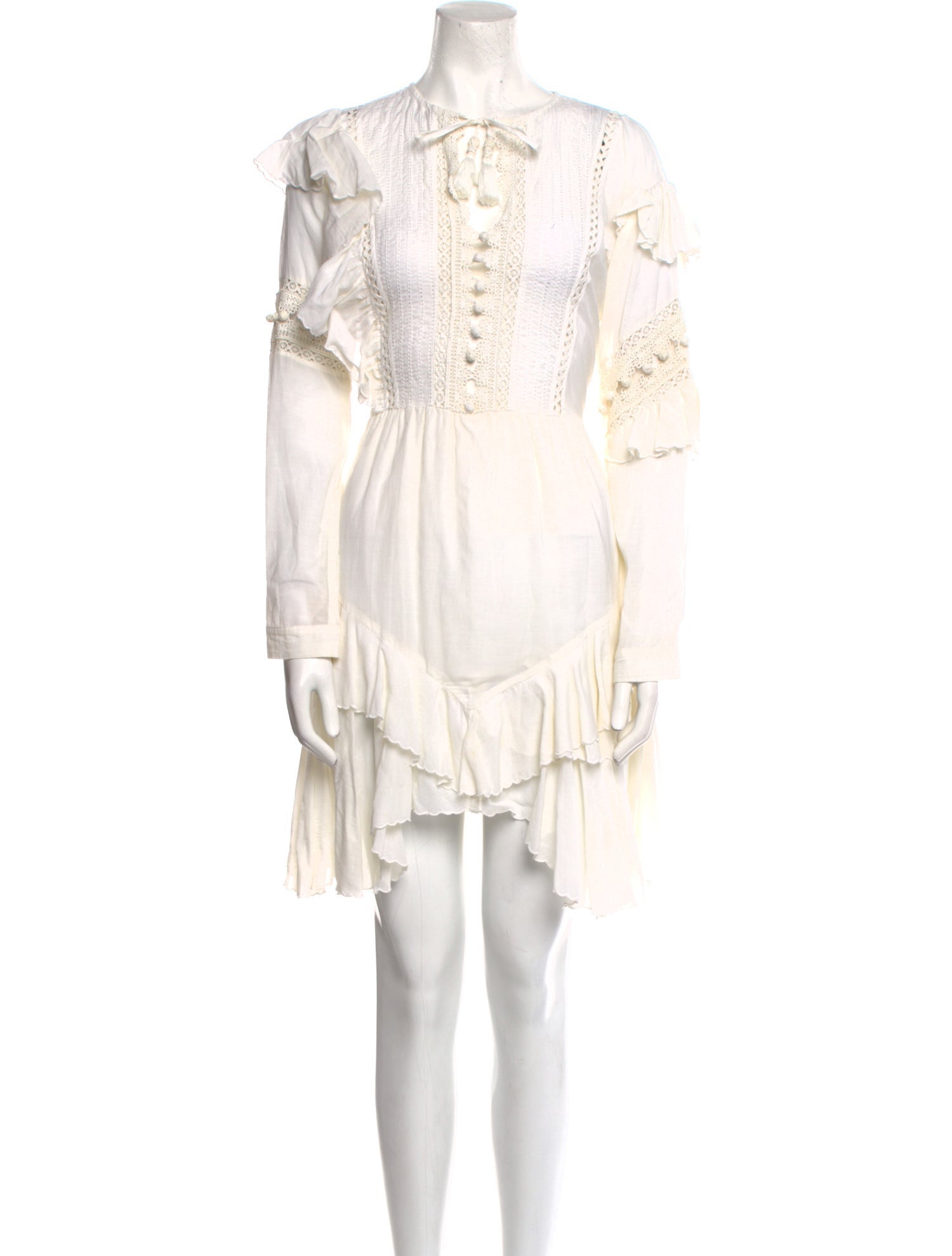 Sea New York Tie Neck Mini Dress