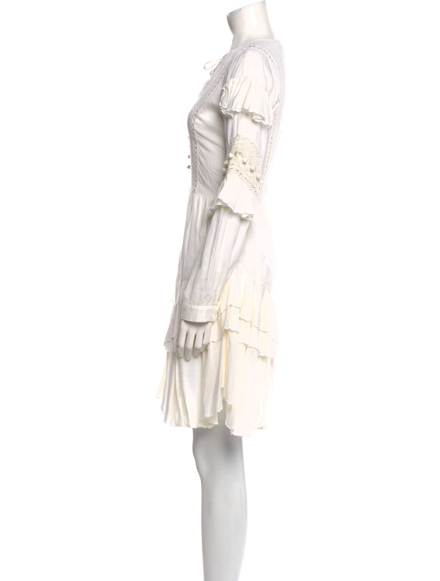 Sea New York Tie Neck Mini Dress