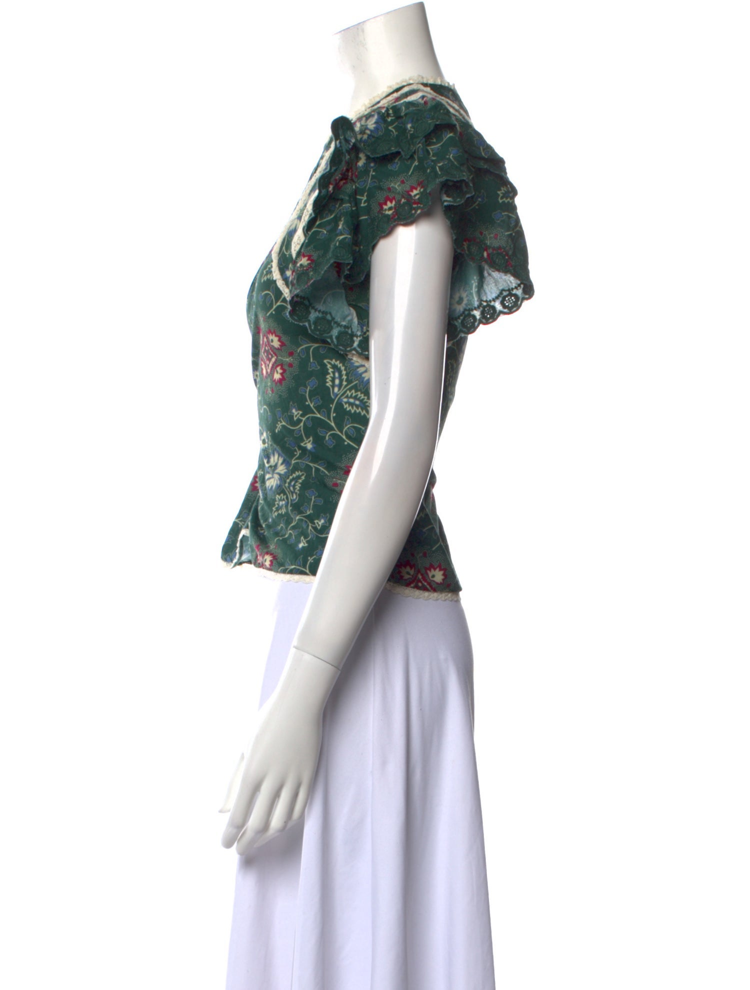 Sea New York Floral Print Crew Neck Blouse