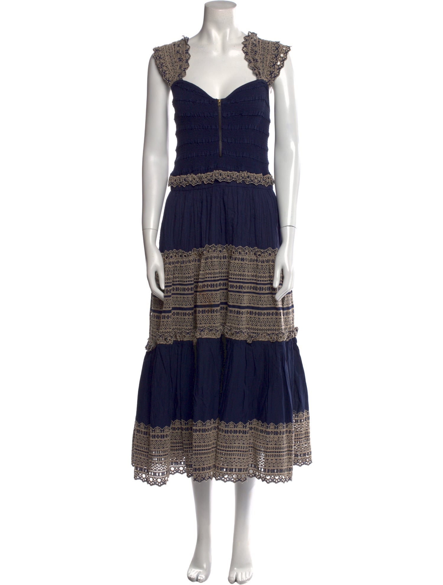 Sea New York Striped Midi Length Dress