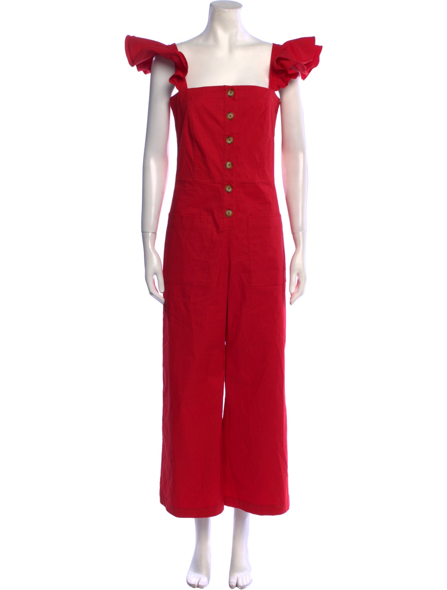 Sea New York Linen Square Neckline Jumpsuit