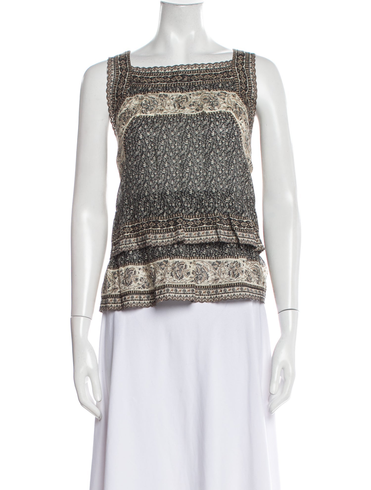 Sea New York Printed Square Neckline Top w/ Tags