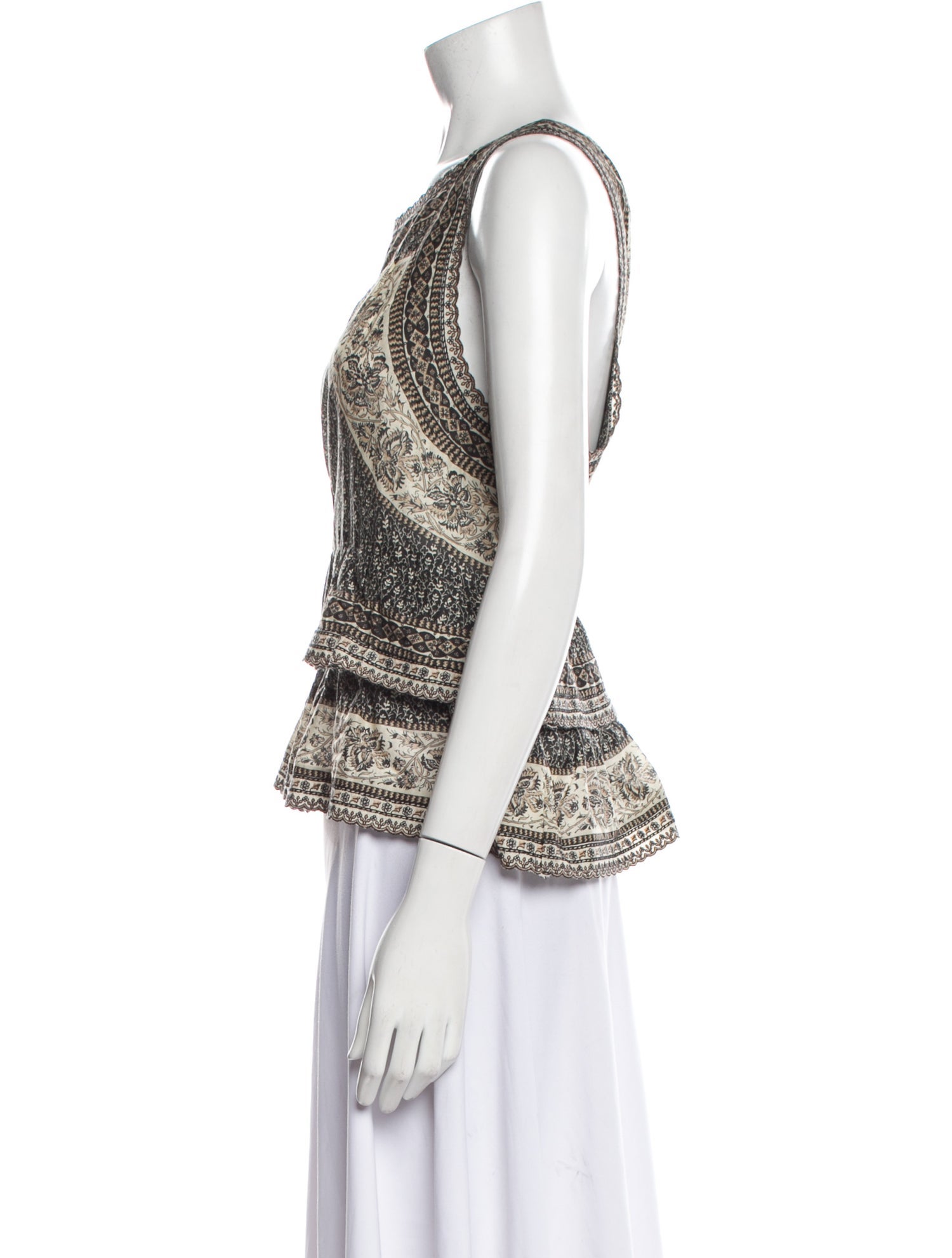 Sea New York Printed Square Neckline Top w/ Tags