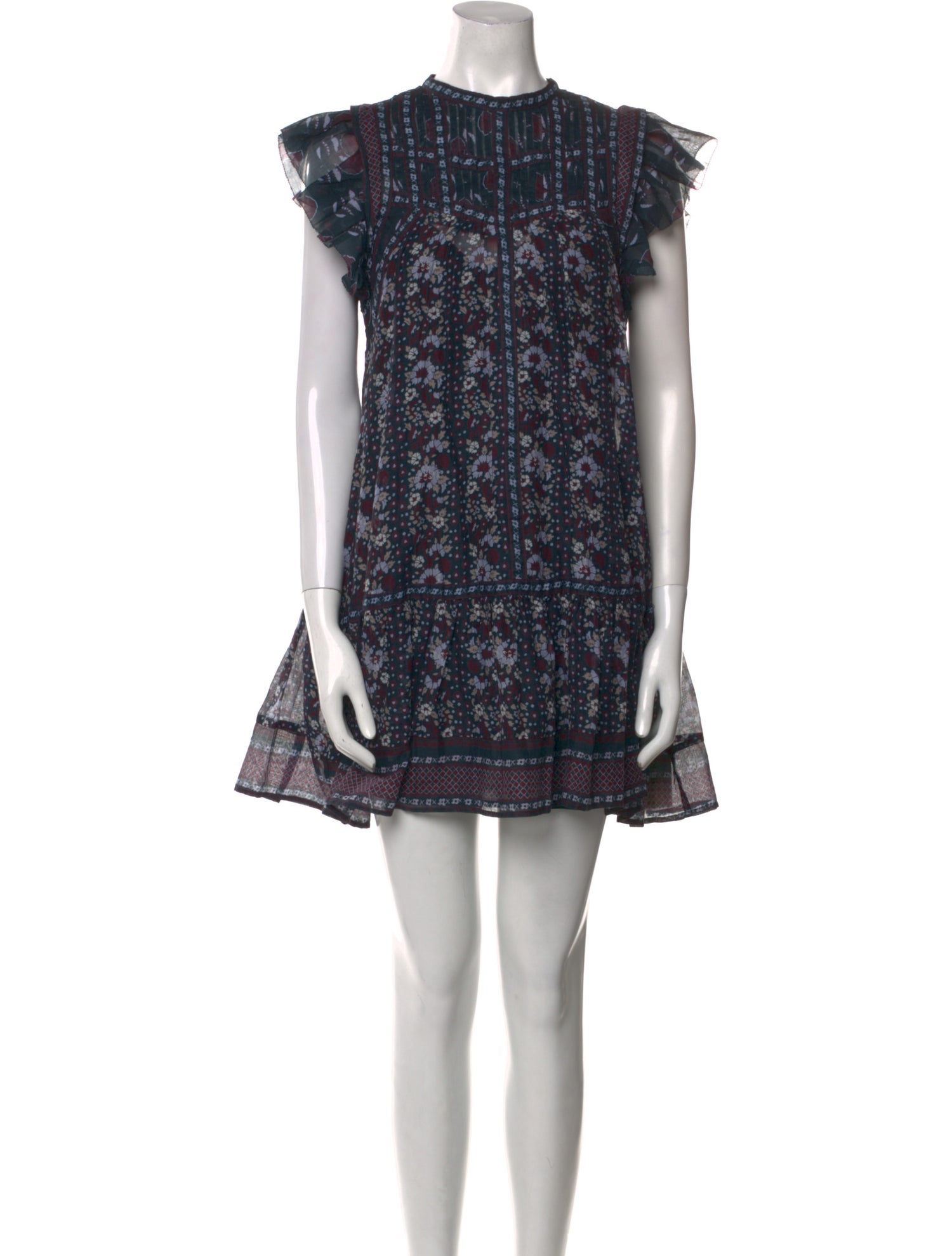 Sea New York Floral Print Mini Dress