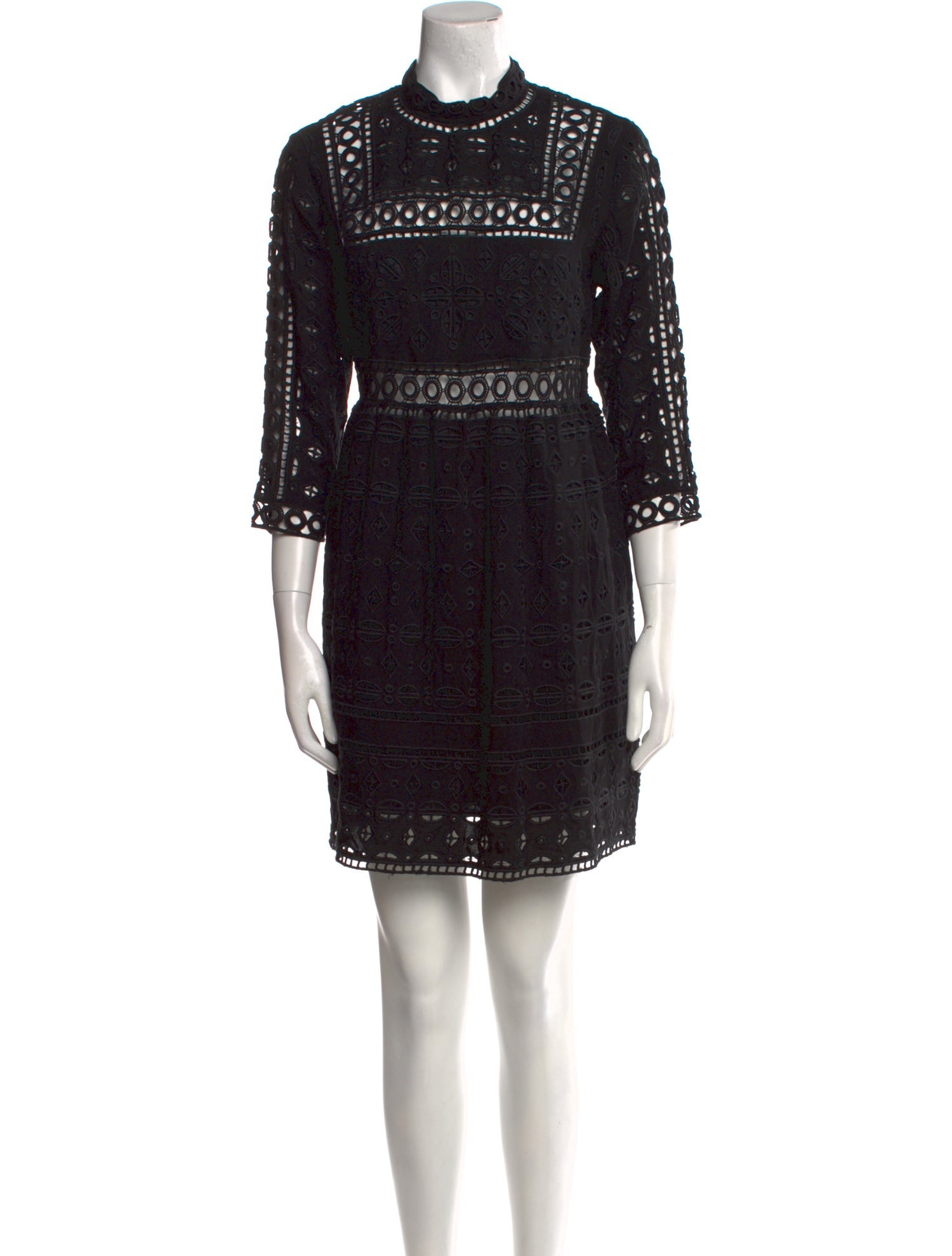 Sea New York Lace Pattern Mini Dress