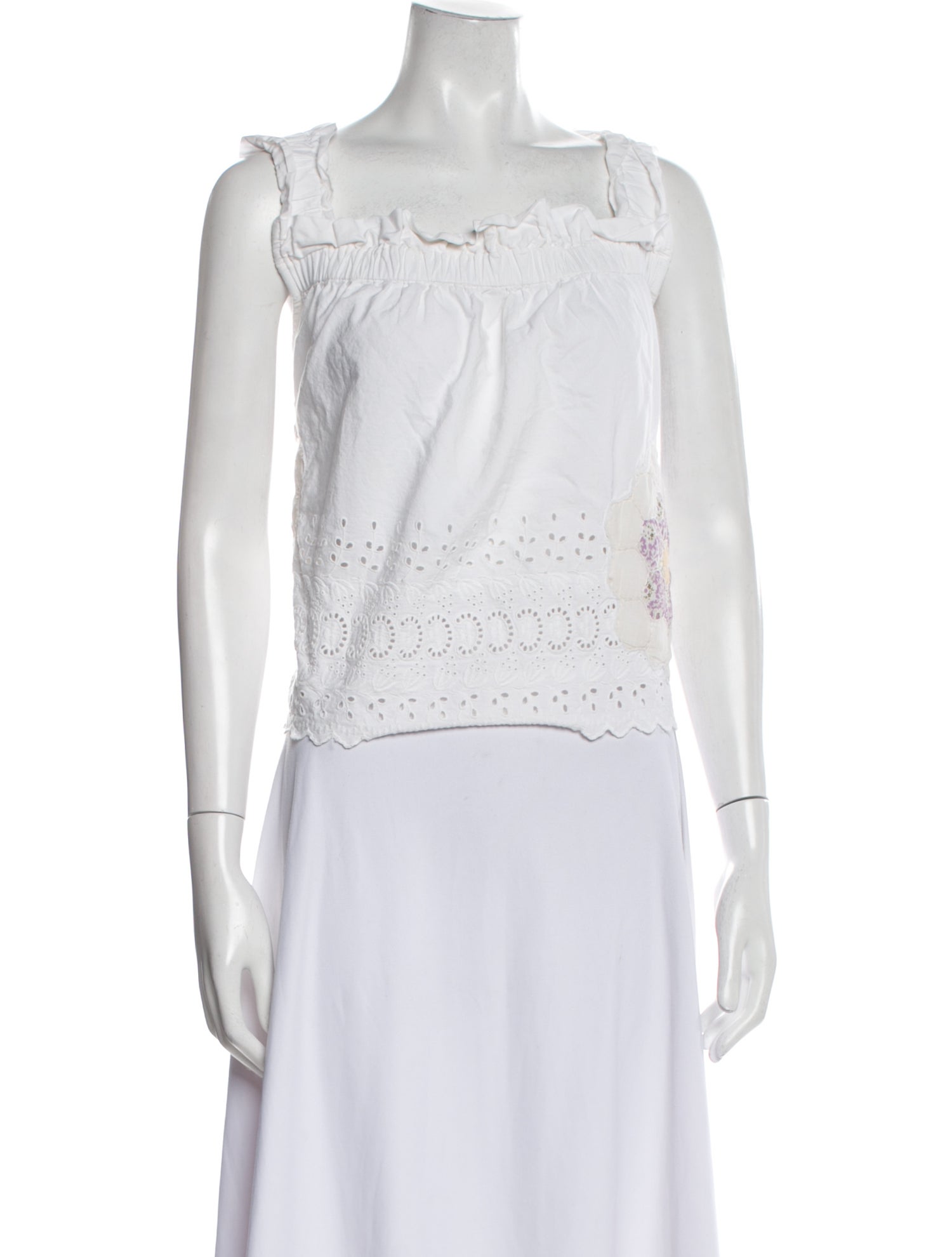 Sea New York Square Neckline Sleeveless Crop Top