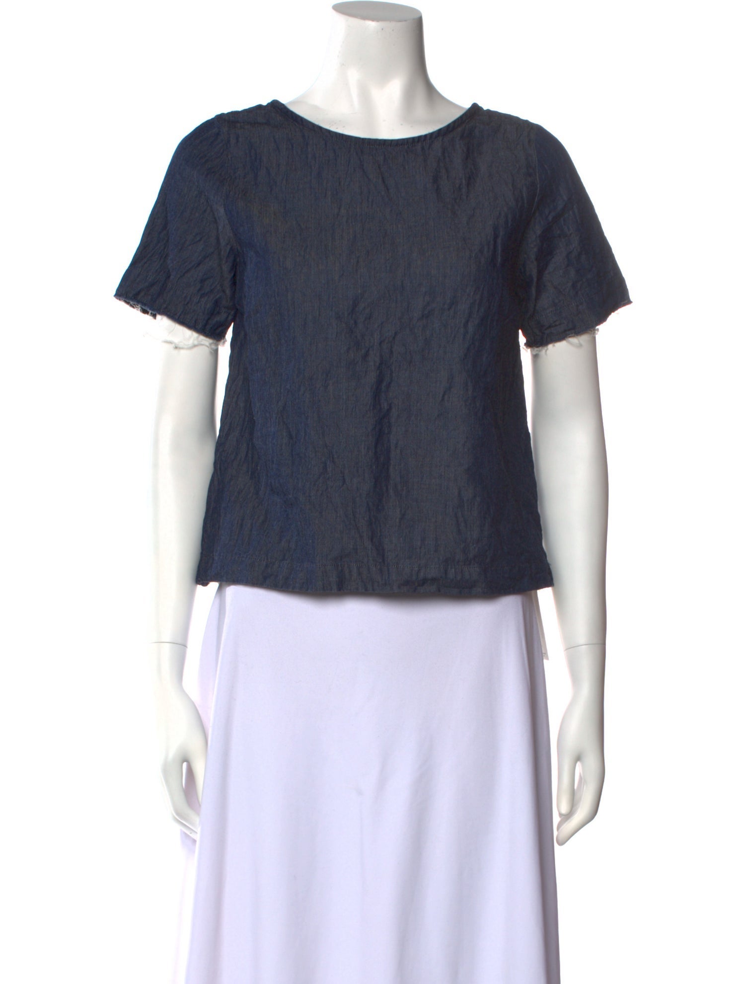 Sea New York Bateau Neckline Short Sleeve Crop Top