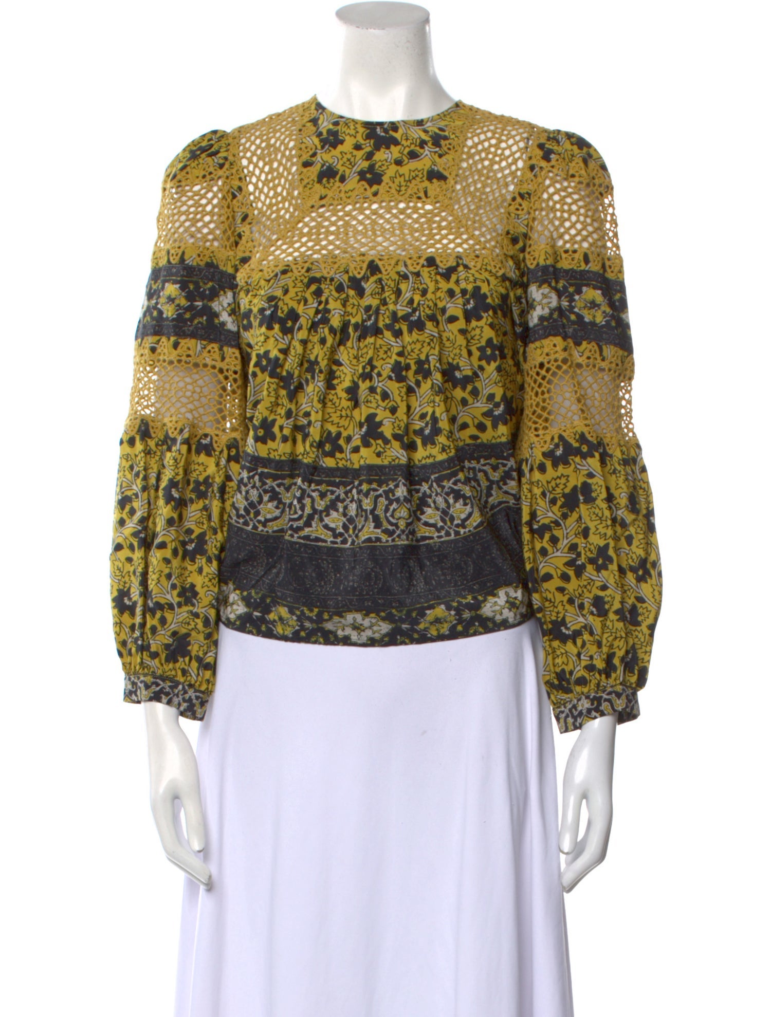 Sea New York Silk Floral Print Blouse