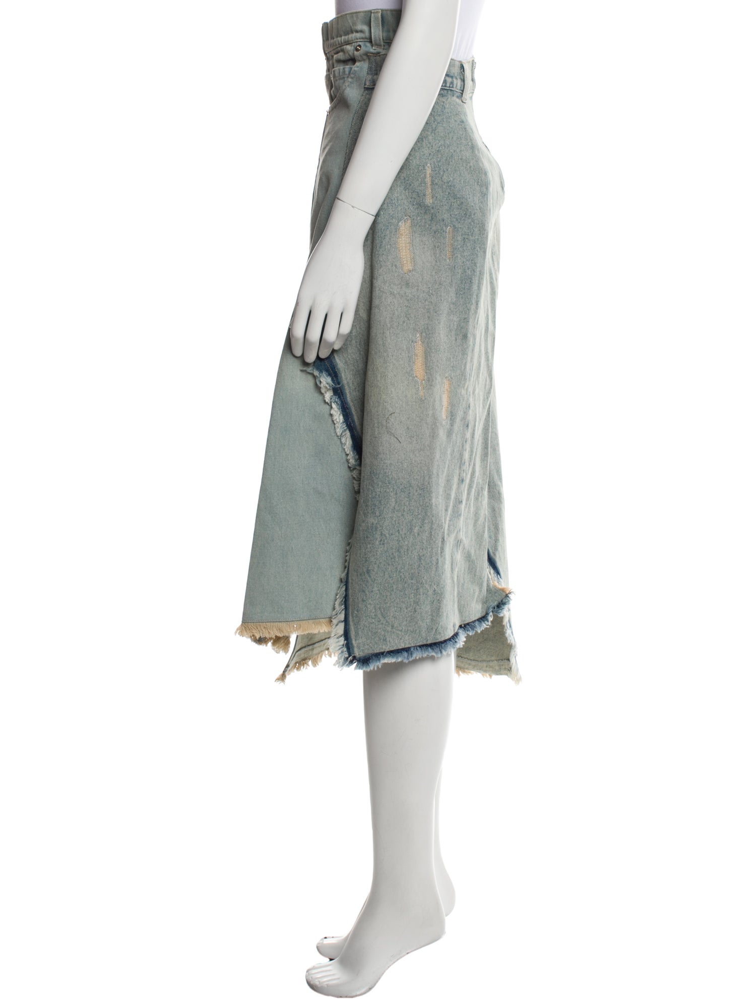 Sea New York Raw-Edge Trim Midi Length Skirt