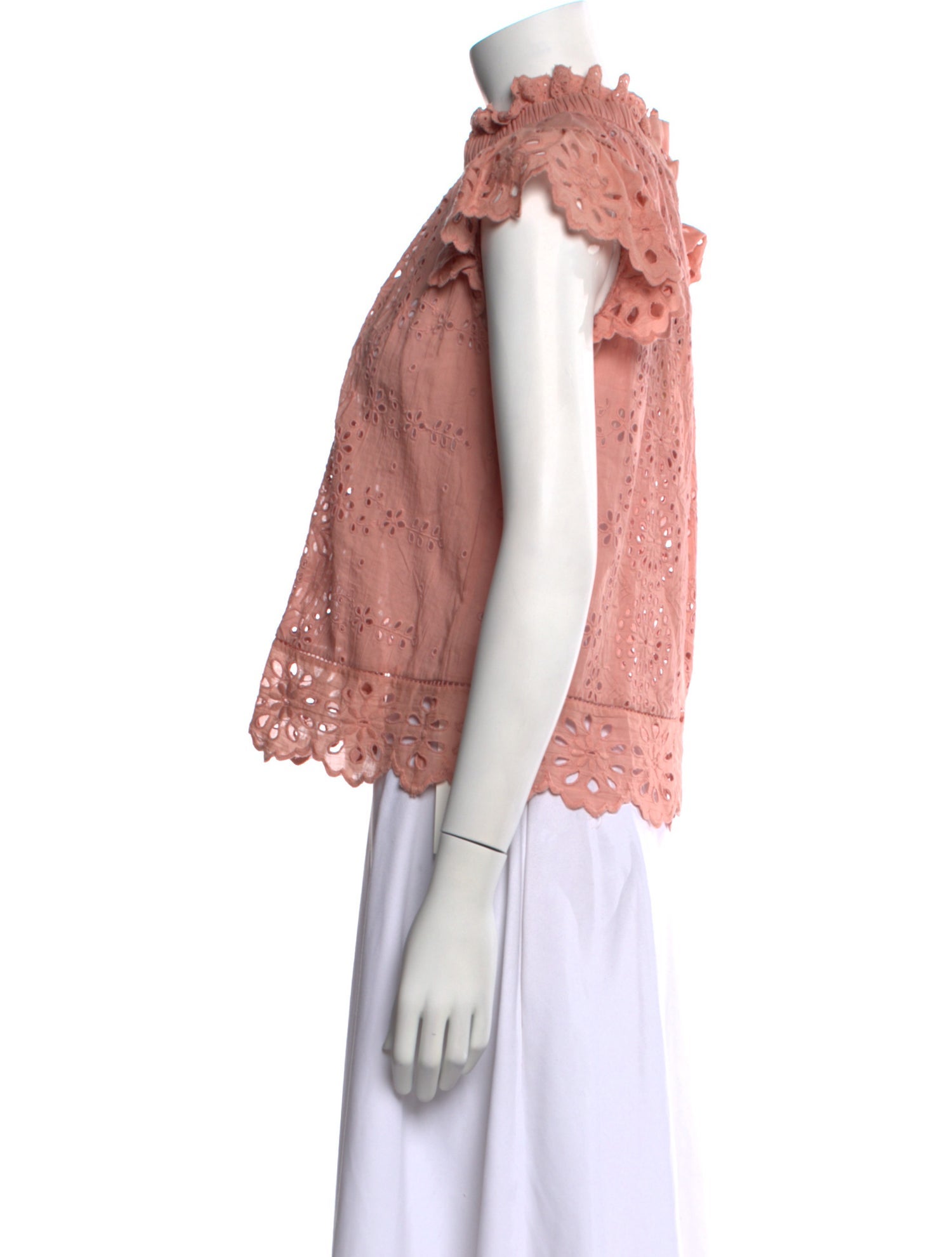 Sea New York Mock Neck Short Sleeve Top