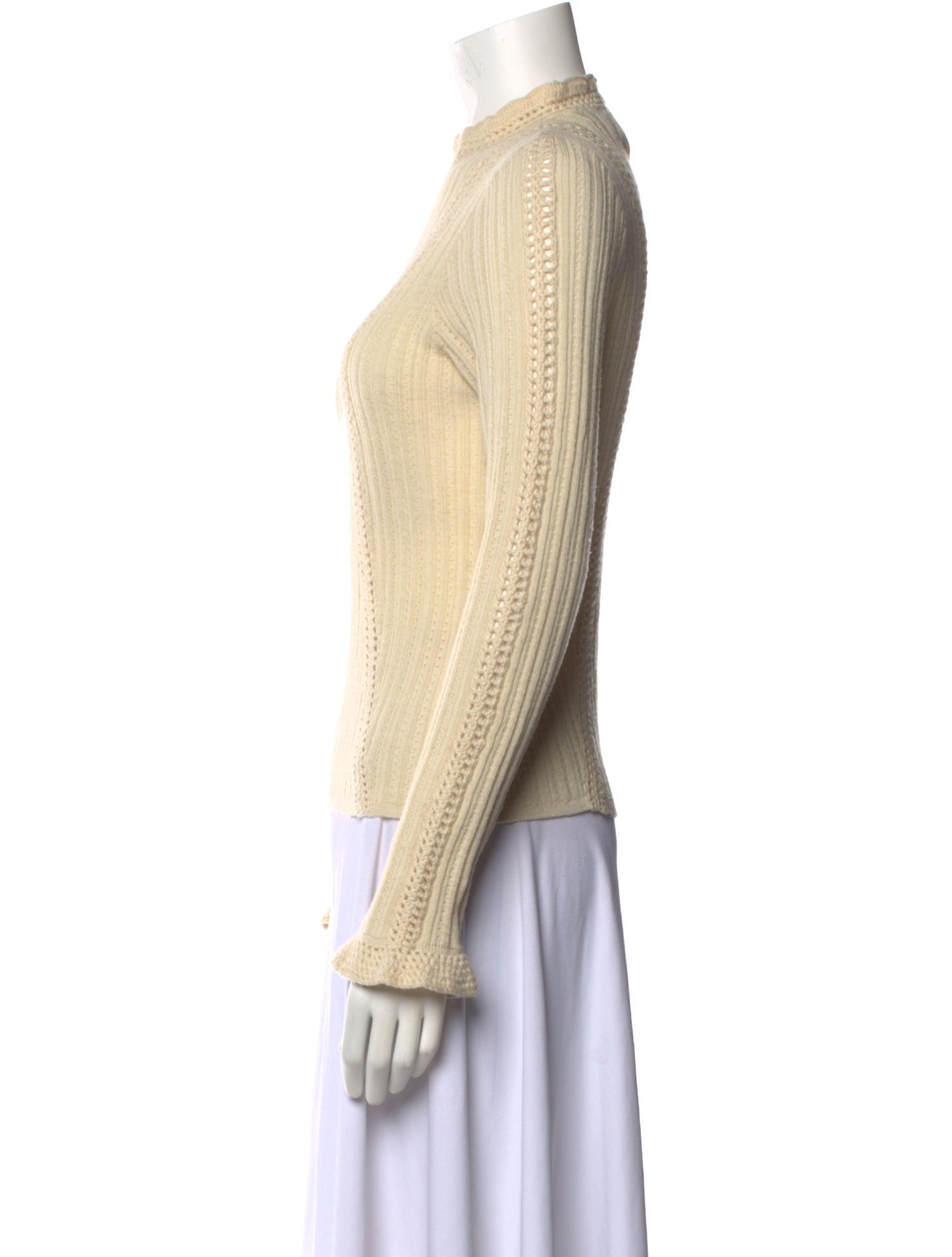 Sea New York Merino Wool Mock Neck Sweater