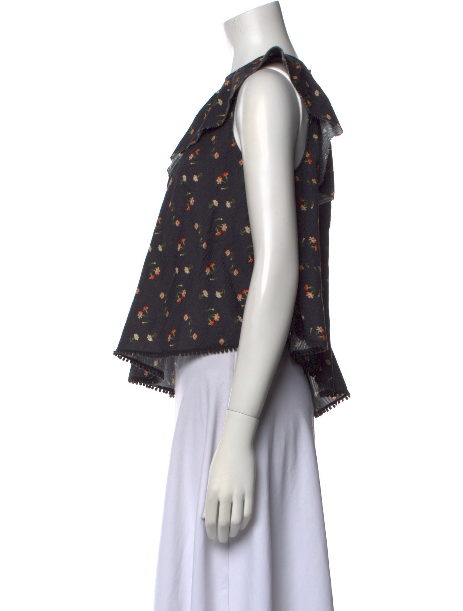 Sea New York Floral Print Crew Neck Top