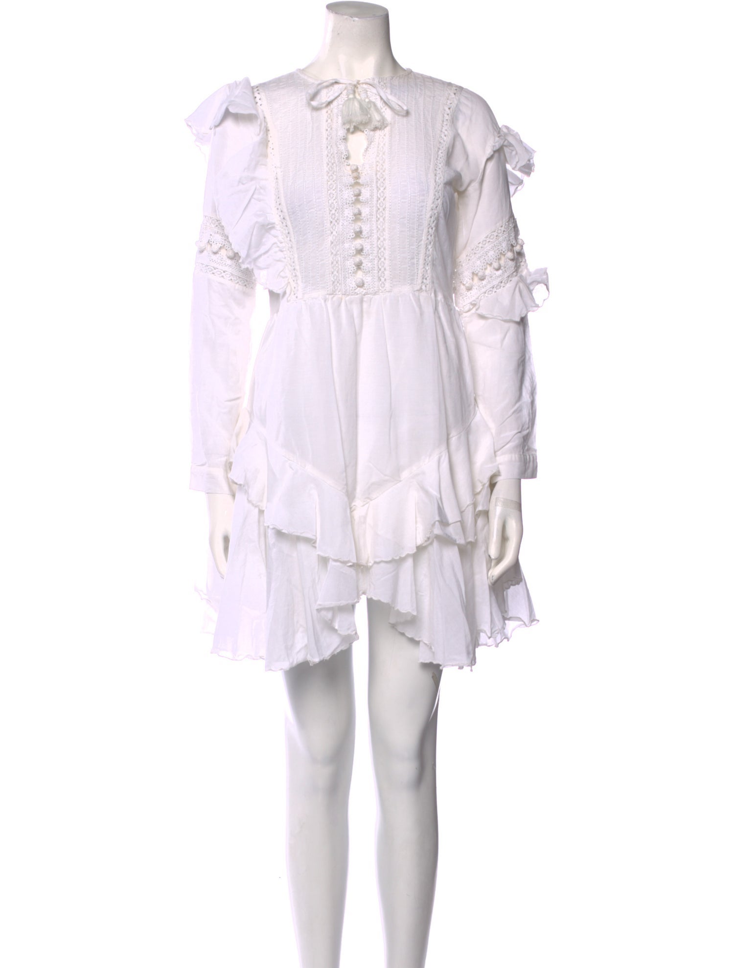 Sea New York Tie Neck Mini Dress