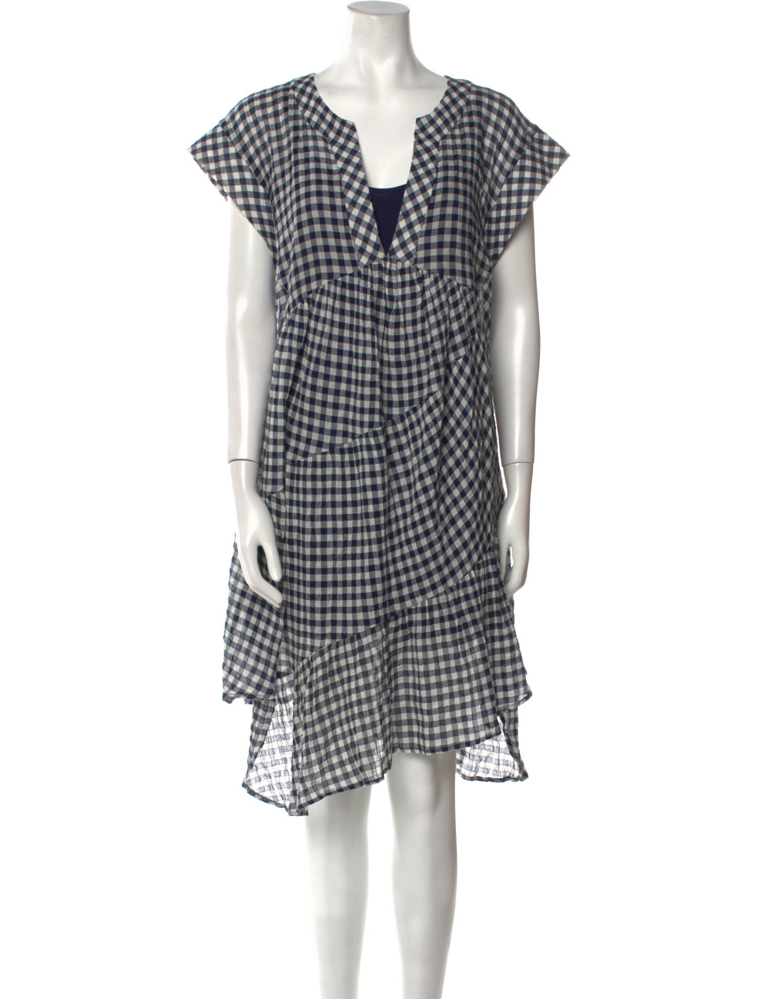 Sea New York Plaid Print Mini Dress