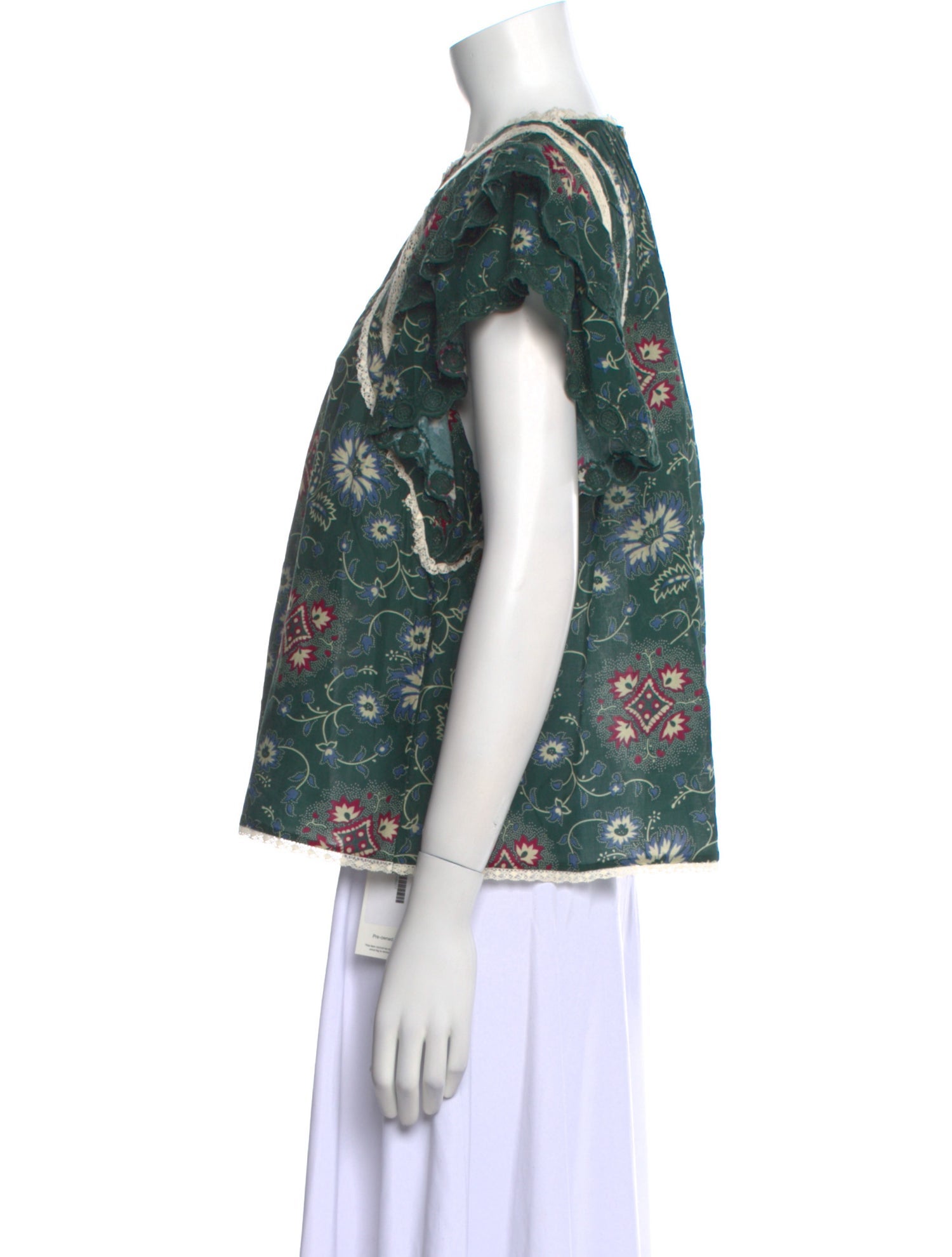 Sea New York Floral Print Crew Neck Blouse w/ Tags