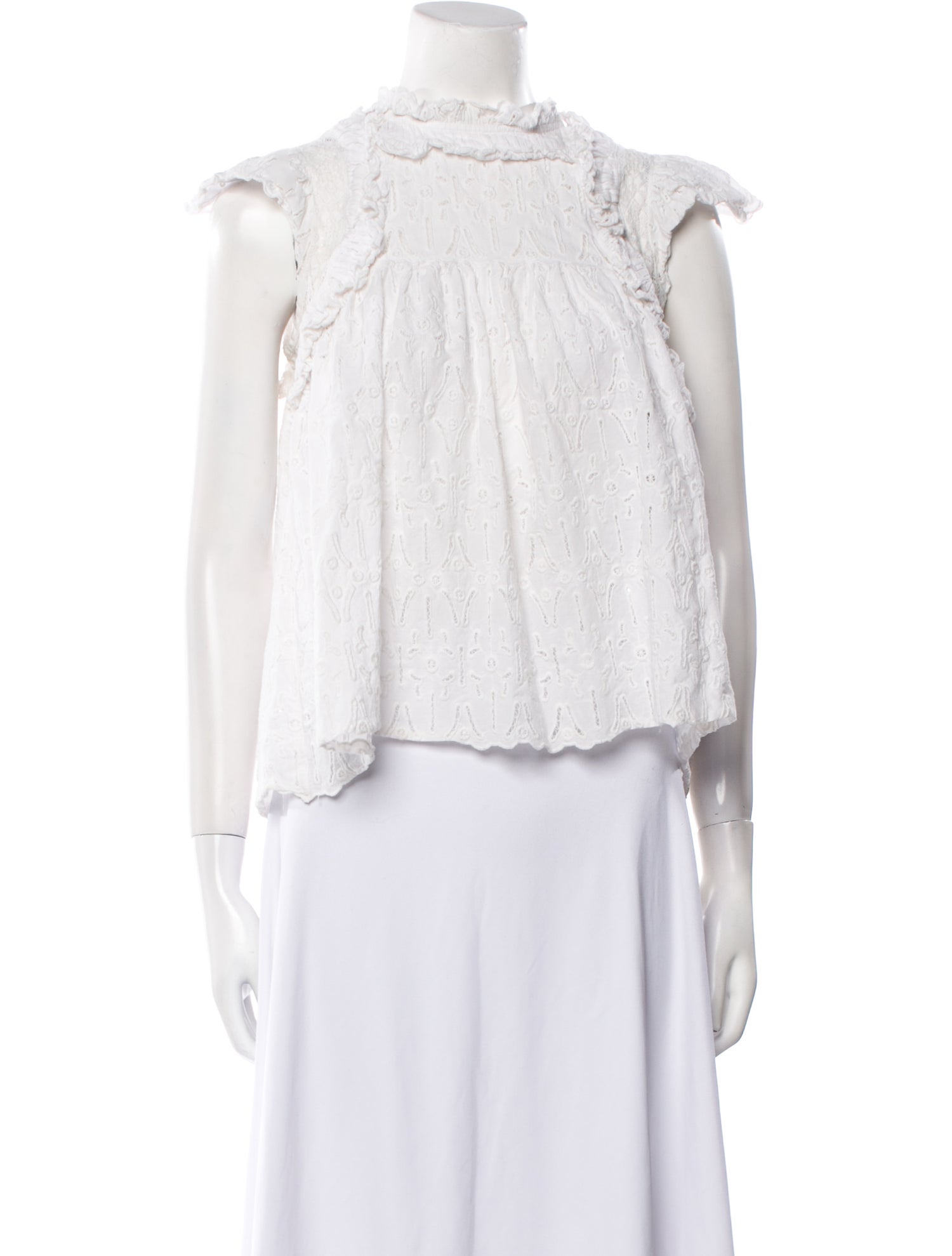 Sea New York Mock Neck Short Sleeve Crop Top