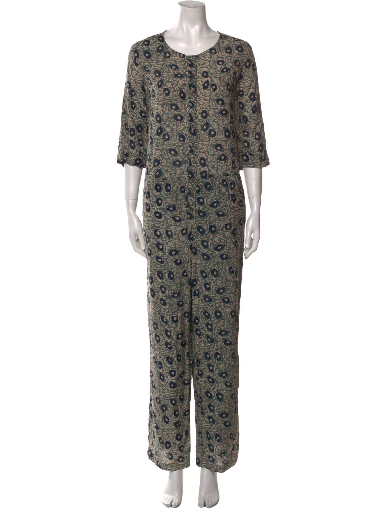 Sea New York Printed Scoop Neck Jumpsuit