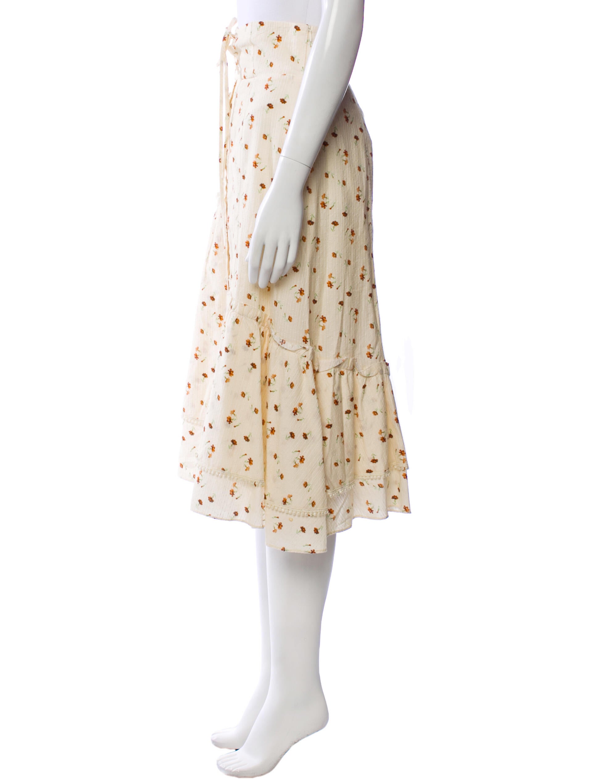 Sea New York Printed Knee-Length Skirt