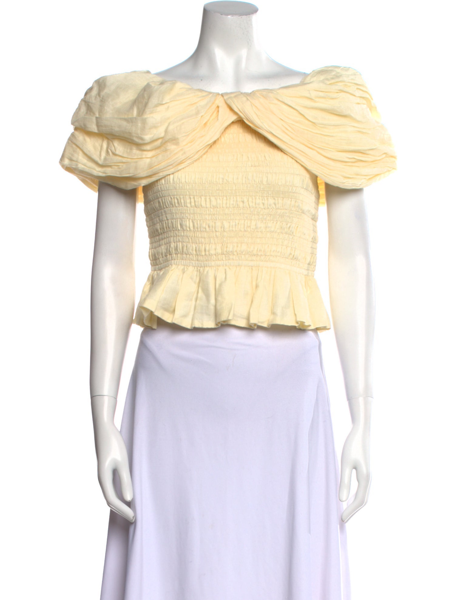 【Sea new york】2Y Sea New York Bateau Neckline Short Sleeve Crop Top