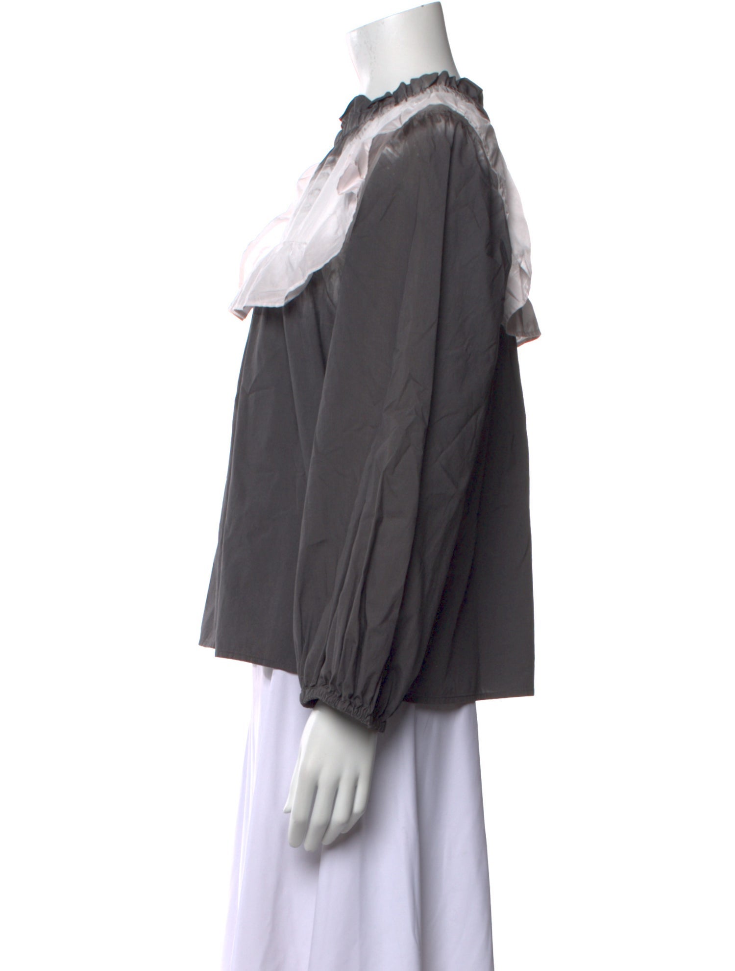 Sea New York Mock Neck Long Sleeve Blouse