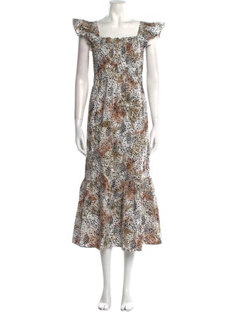Sea New York Animal Print Long Dress