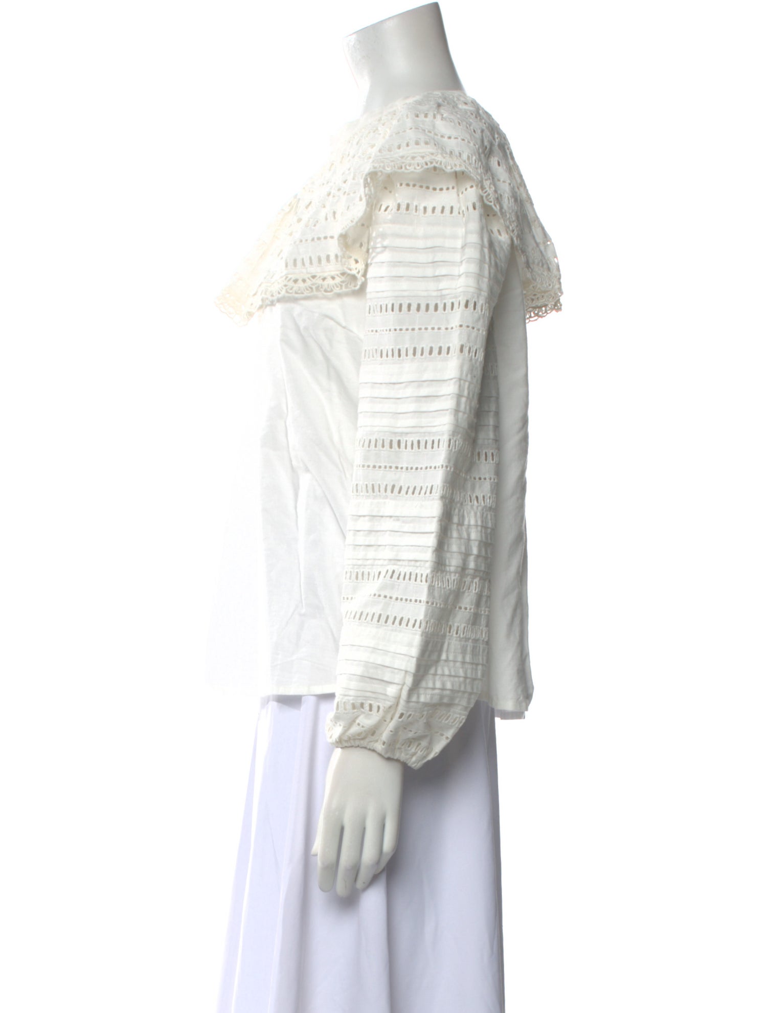 Sea New York Bateau Neckline Long Sleeve Blouse