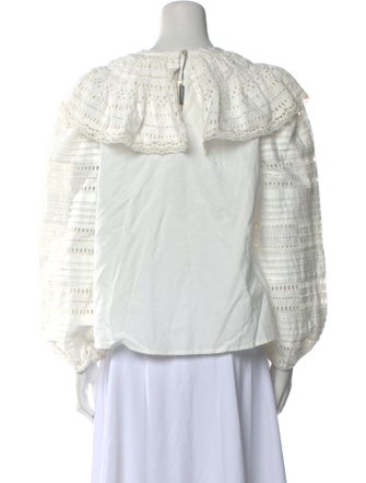 Sea New York Bateau Neckline Long Sleeve Blouse