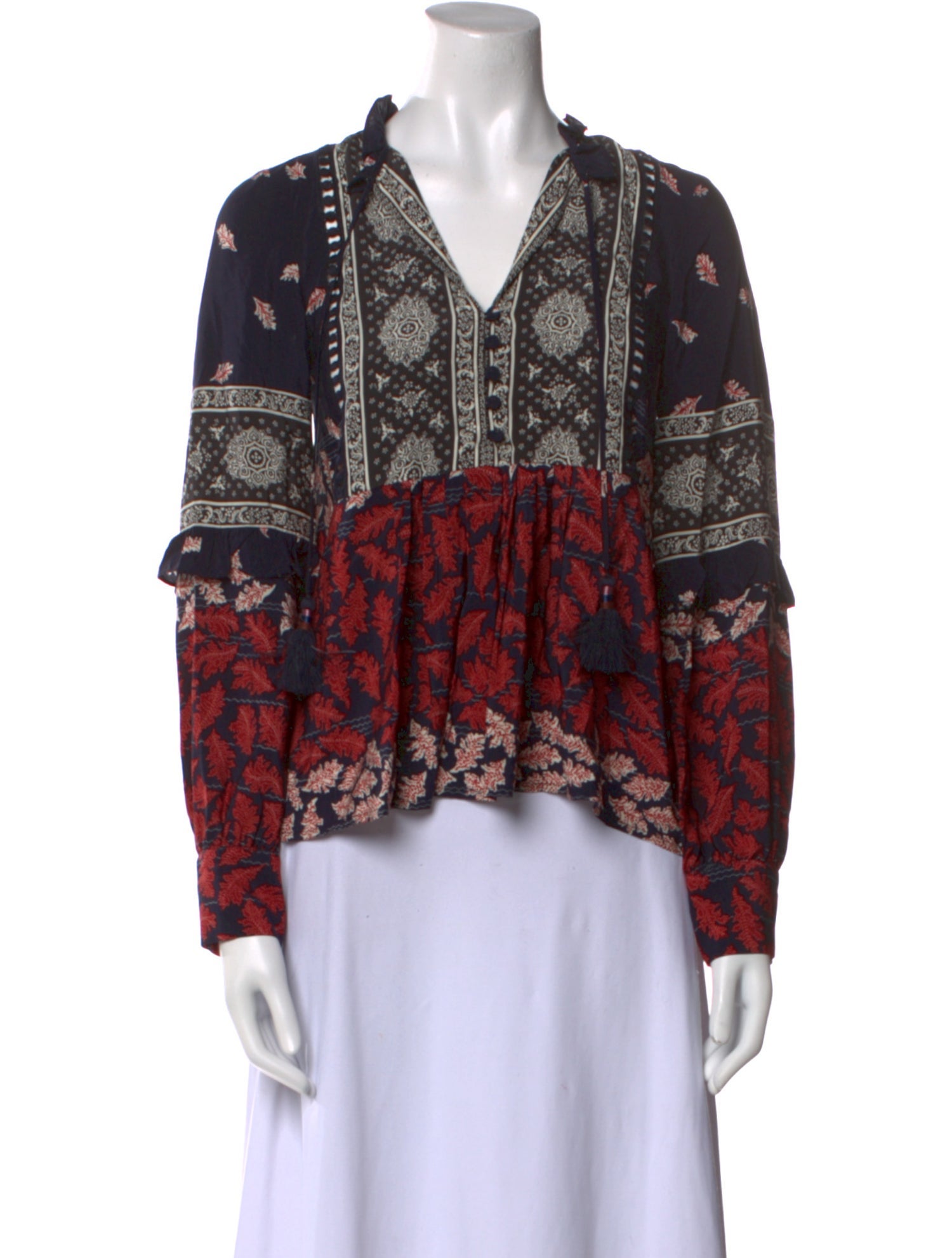 Sea New York Silk Printed Blouse