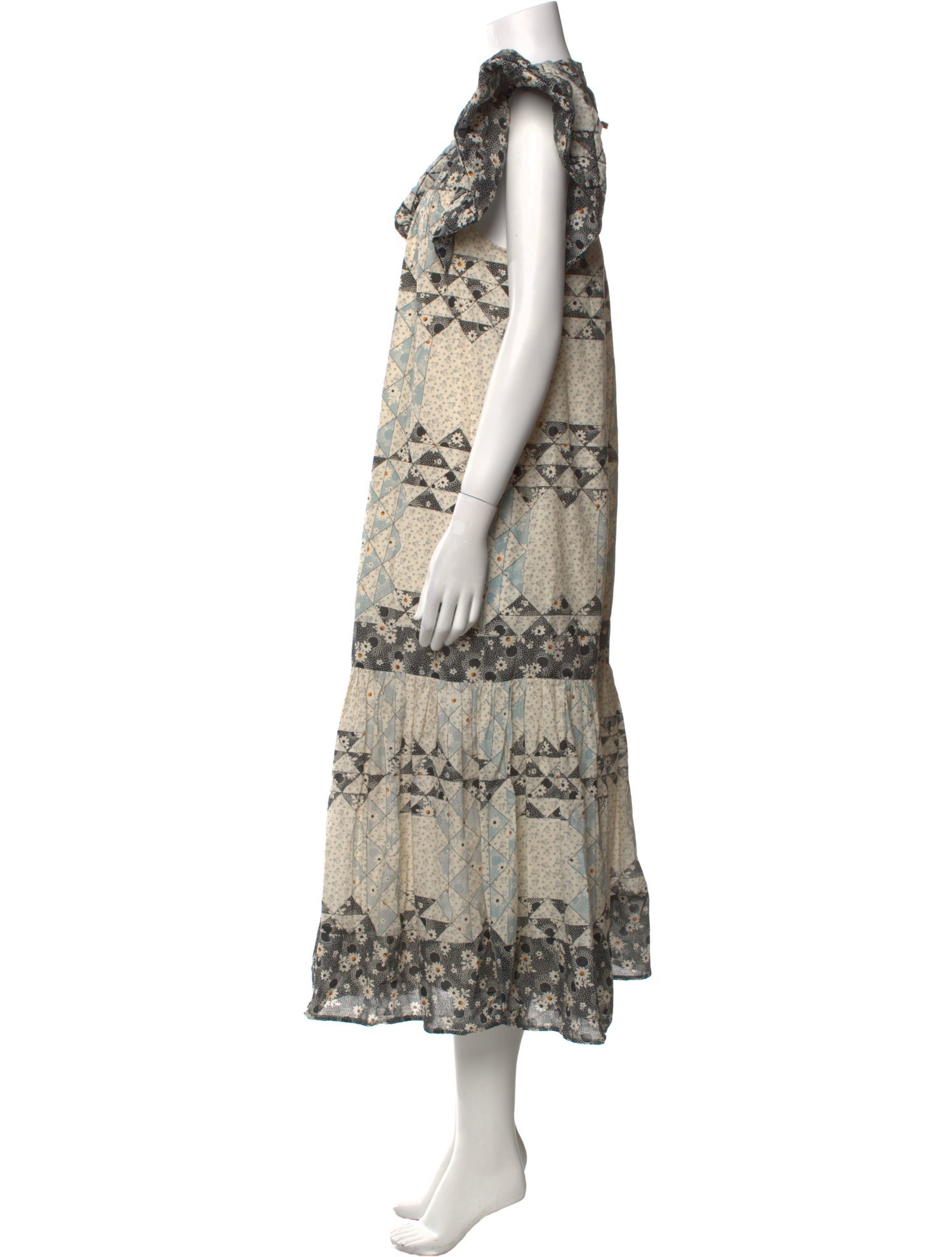 Sea New York Floral Print Midi Length Dress w/ Tags