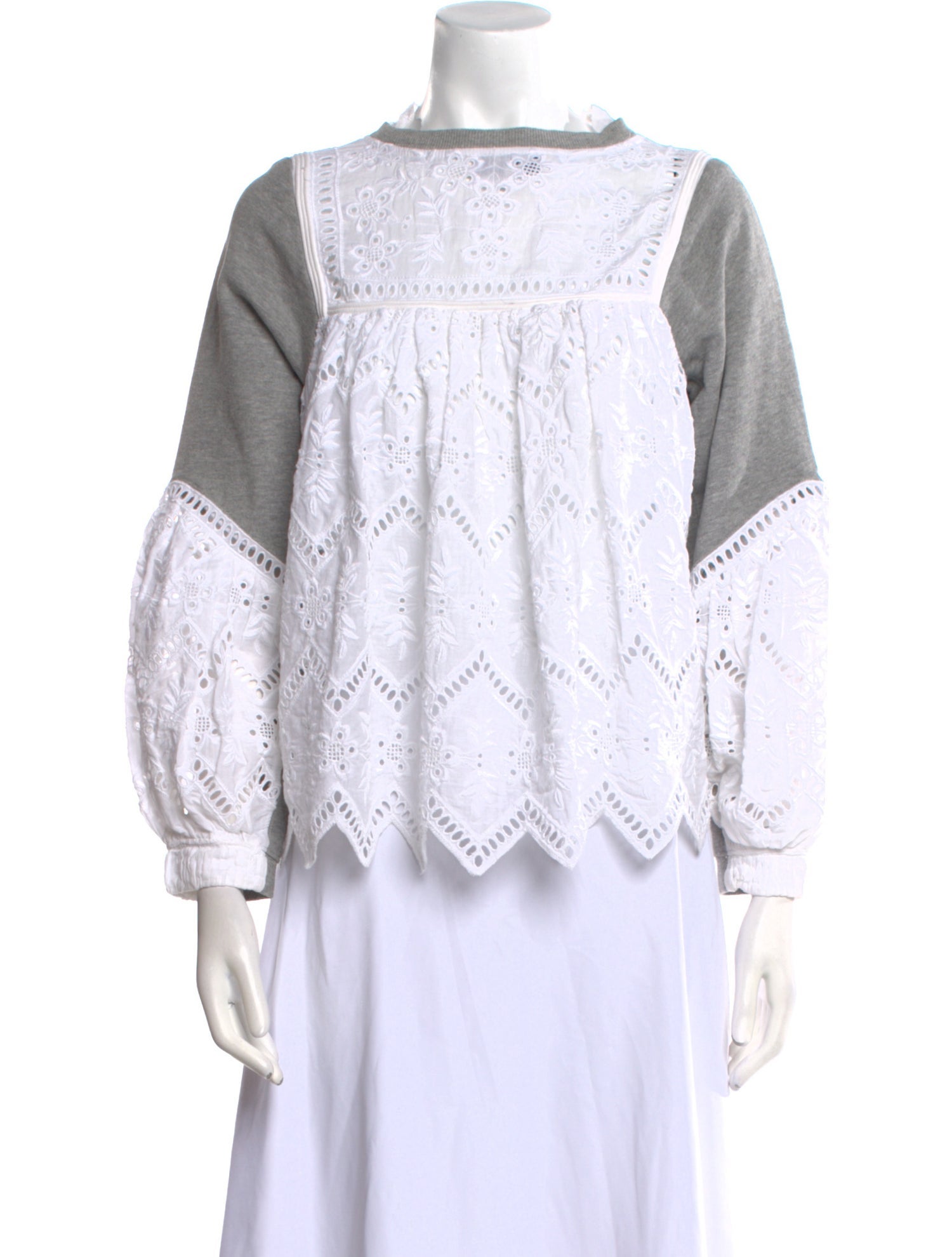 Sea New York Bateau Neckline Three-Quarter Sleeve Blouse