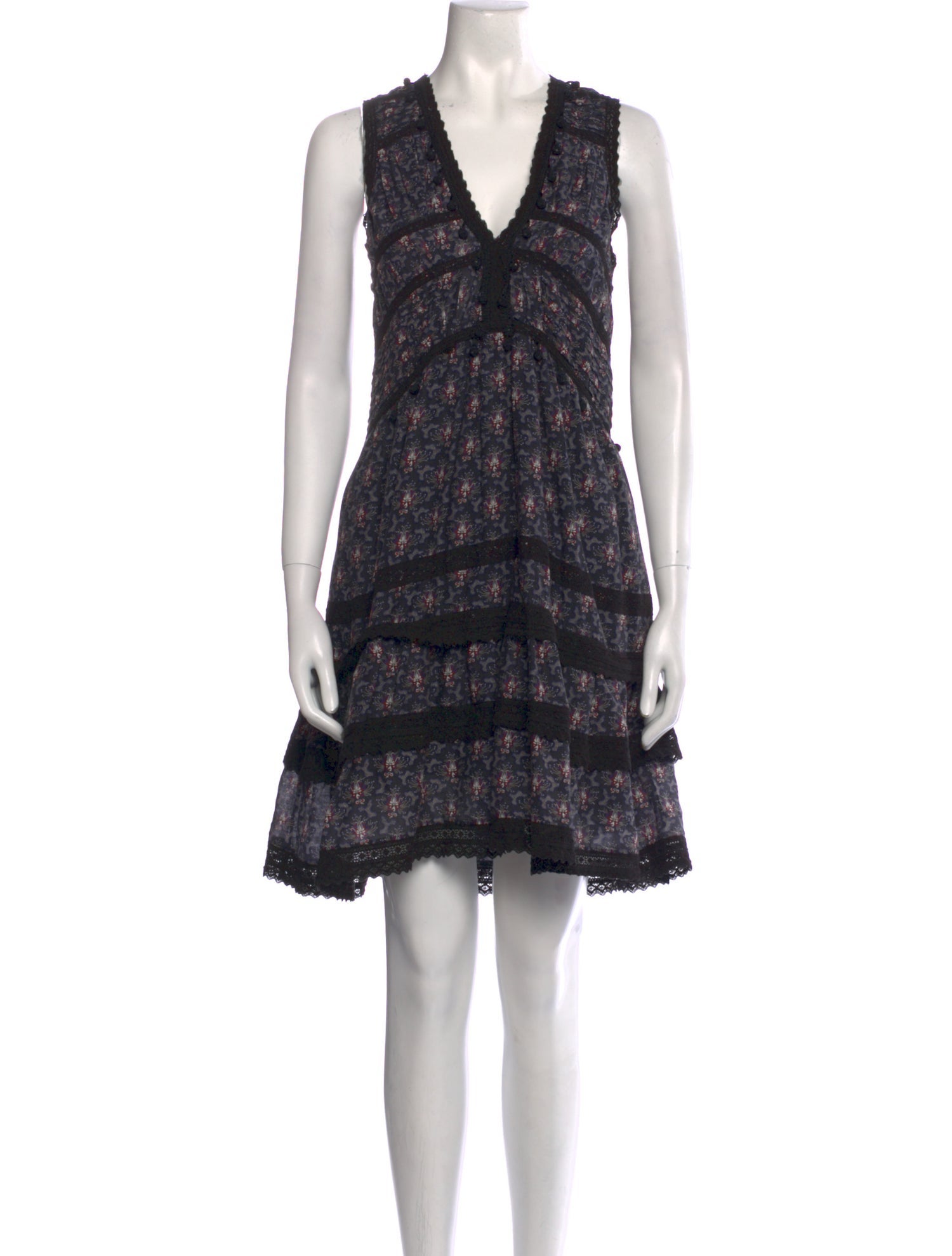 Sea New York Floral Print Knee-Length Dress