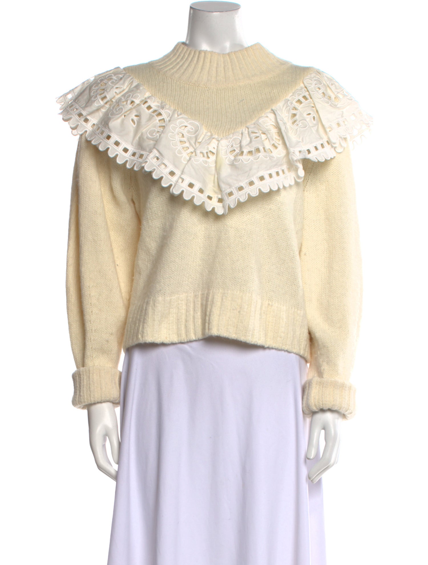Sea New York Merino Wool Mock Neck Sweater