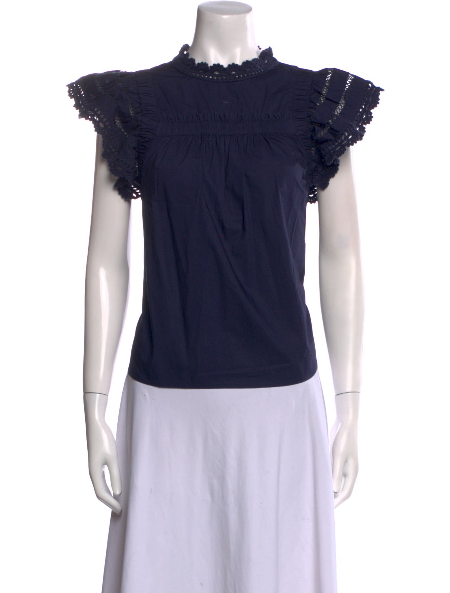 Sea New York Mock Neck Short Sleeve Top w/ Tags