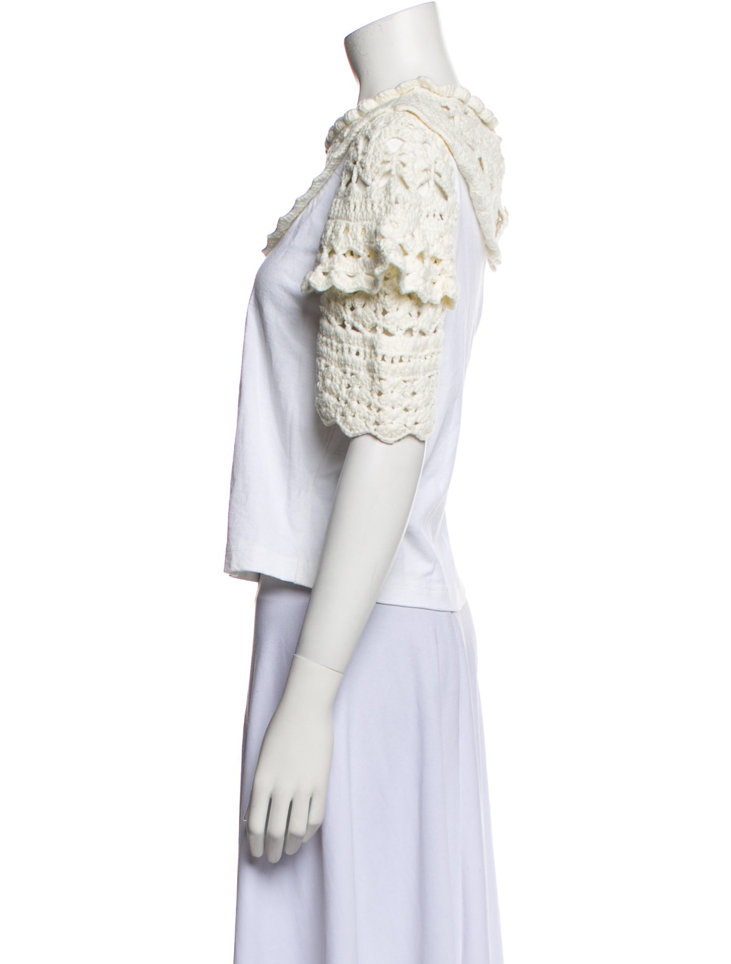 Sea New York Mock Neck Short Sleeve Crop Top