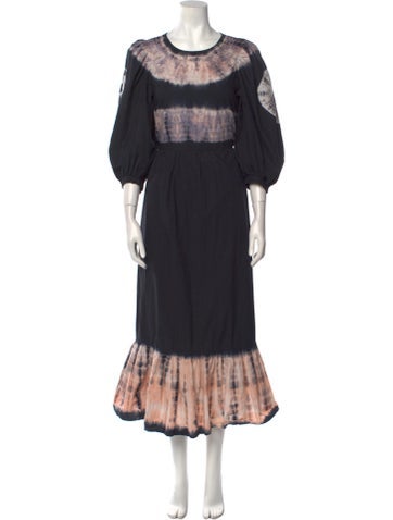 Sea New York Dresses Tie-Dye Print Long Dress M