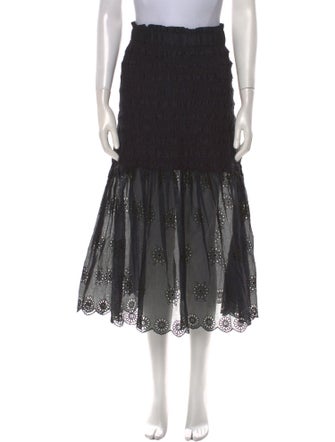 Sea New York Lace Pattern Midi Length Skirt