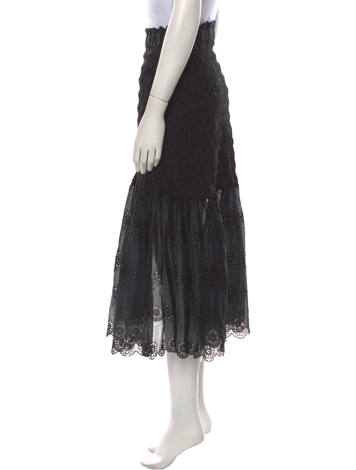 Sea New York Lace Pattern Midi Length Skirt