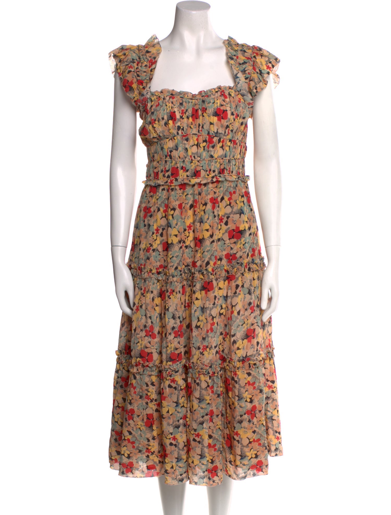 Sea New York Silk Midi Length Dress