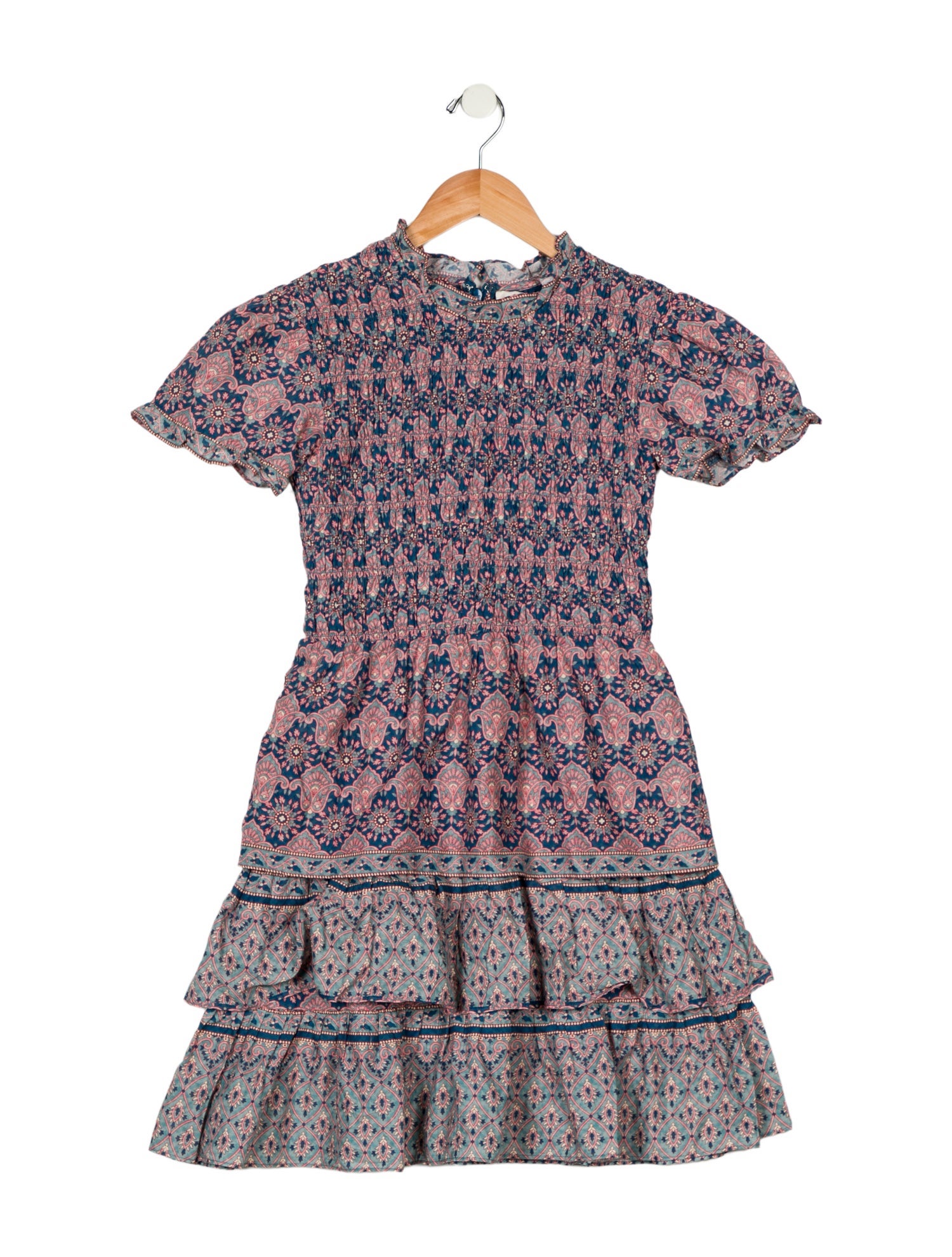 Sea New York Girls' Cotton Tiered Dress