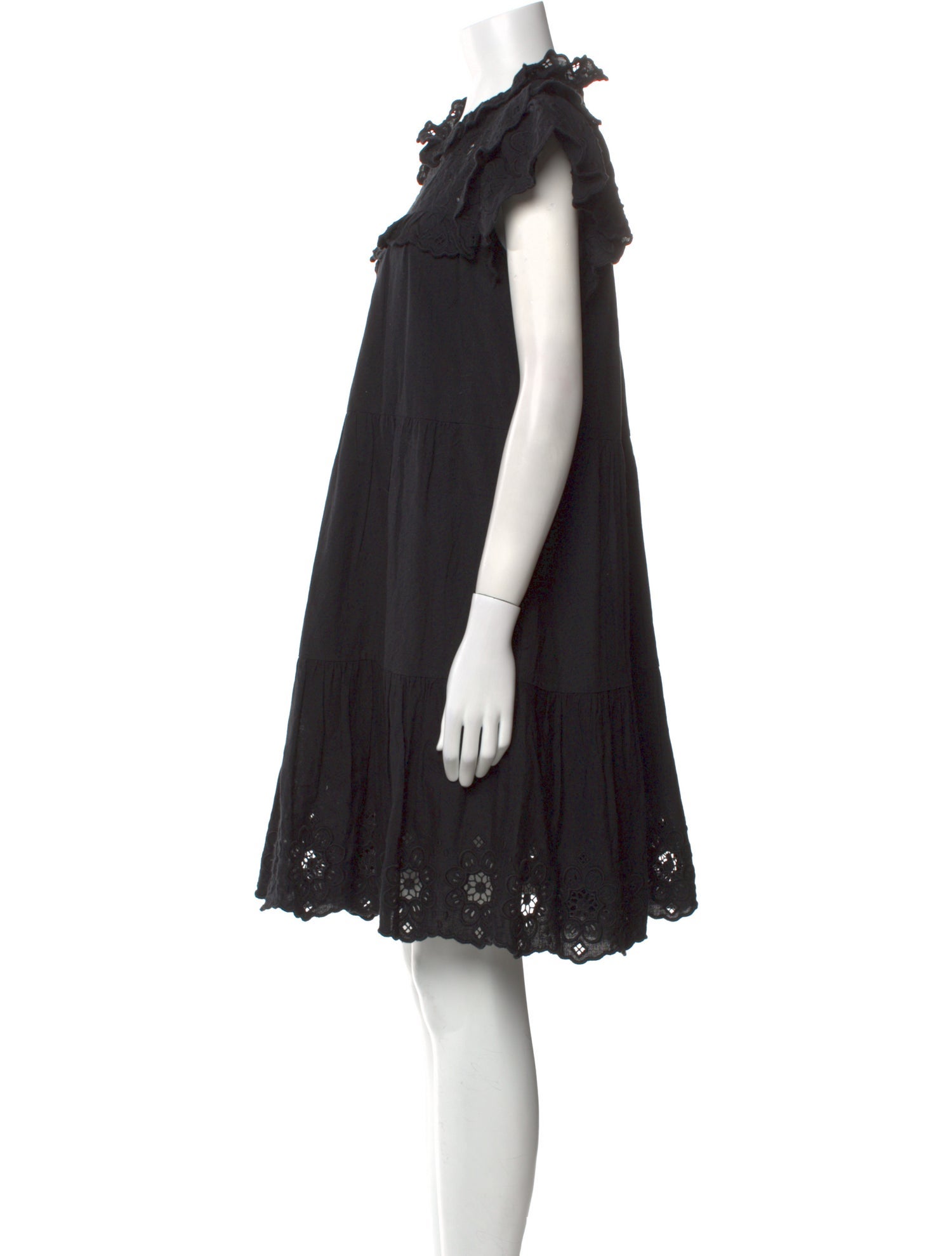 Sea New York Mock Neck Knee-Length Dress