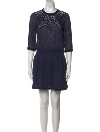 Sea New York Crew Neck Mini Dress