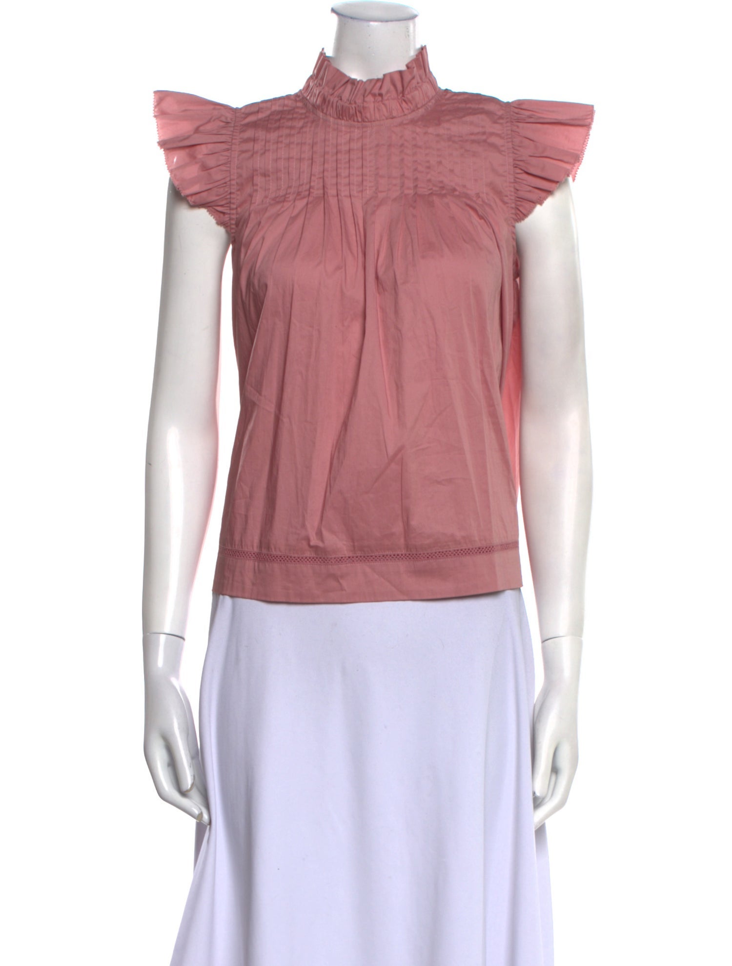 Sea New York Mock Neck Short Sleeve Top