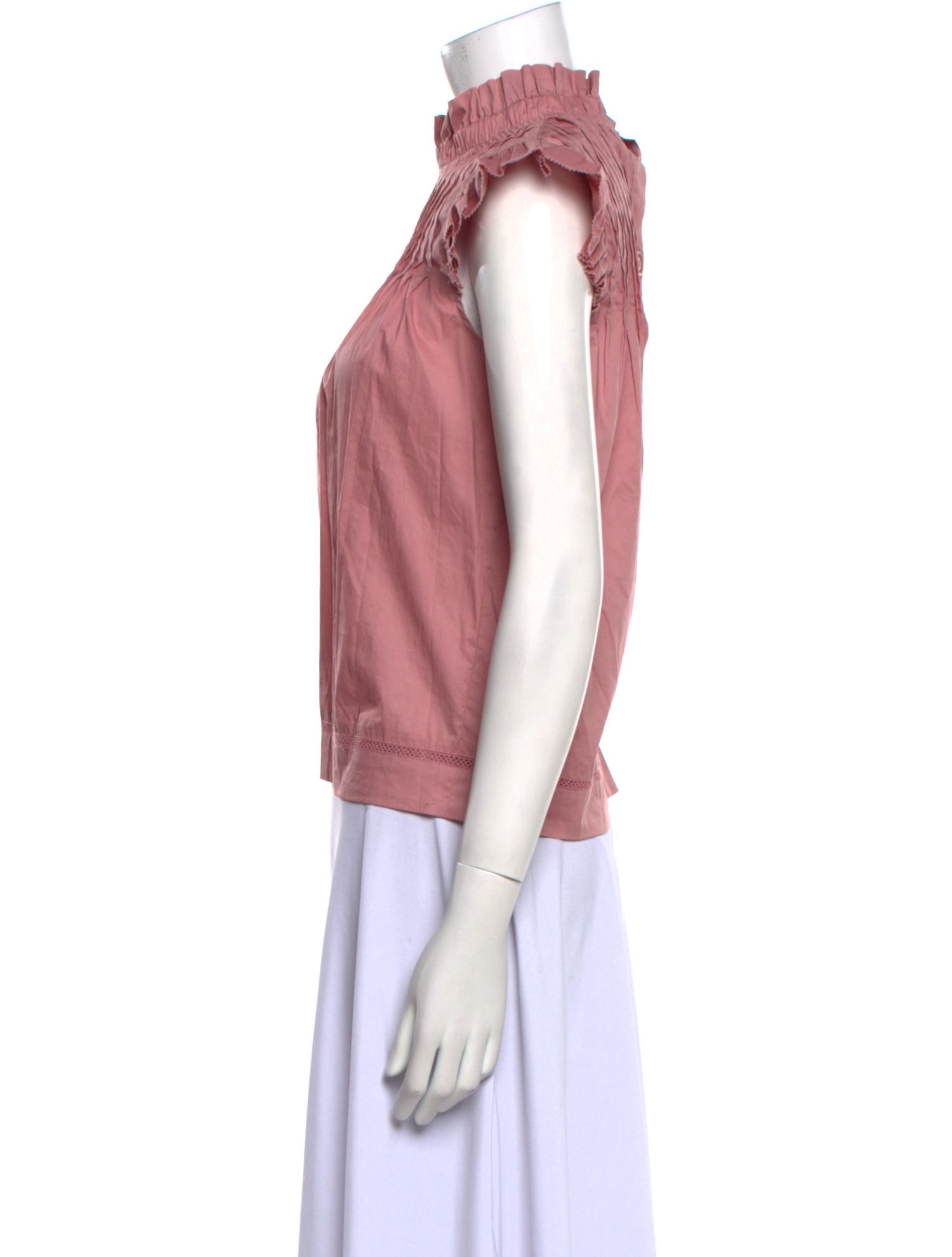 Sea New York Mock Neck Short Sleeve Top