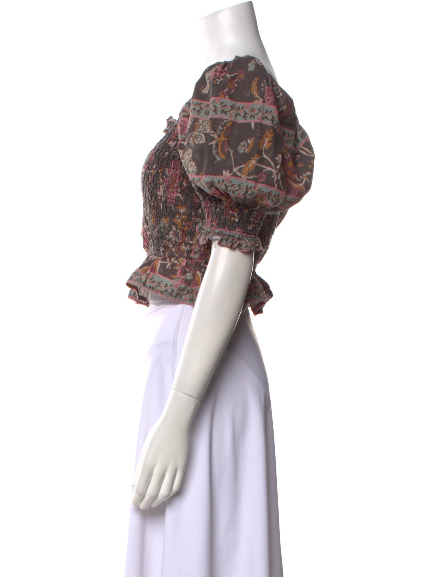 Sea New York Floral Print Square Neckline Sweater