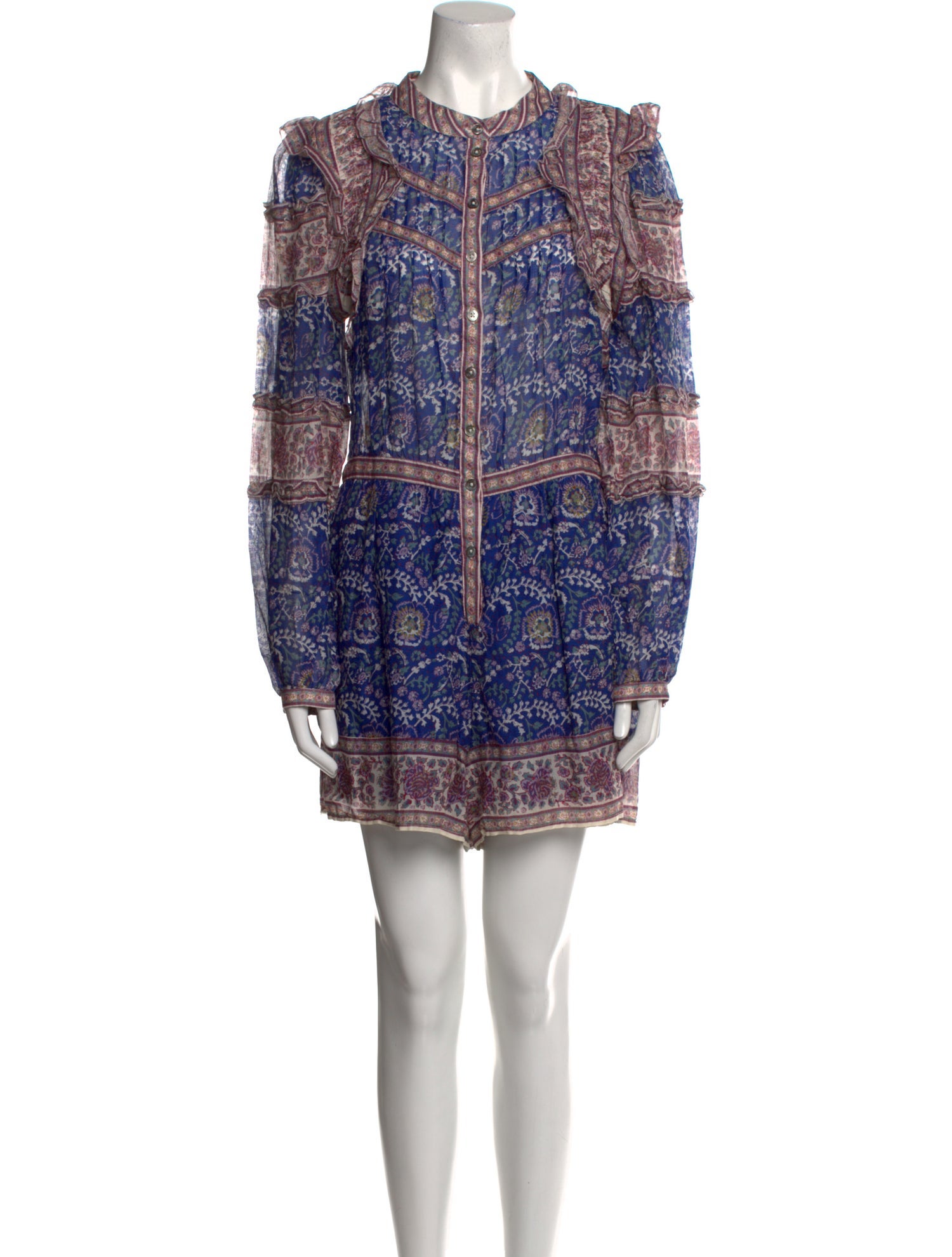 Sea New York Printed Mock Neck Romper w/ Tags