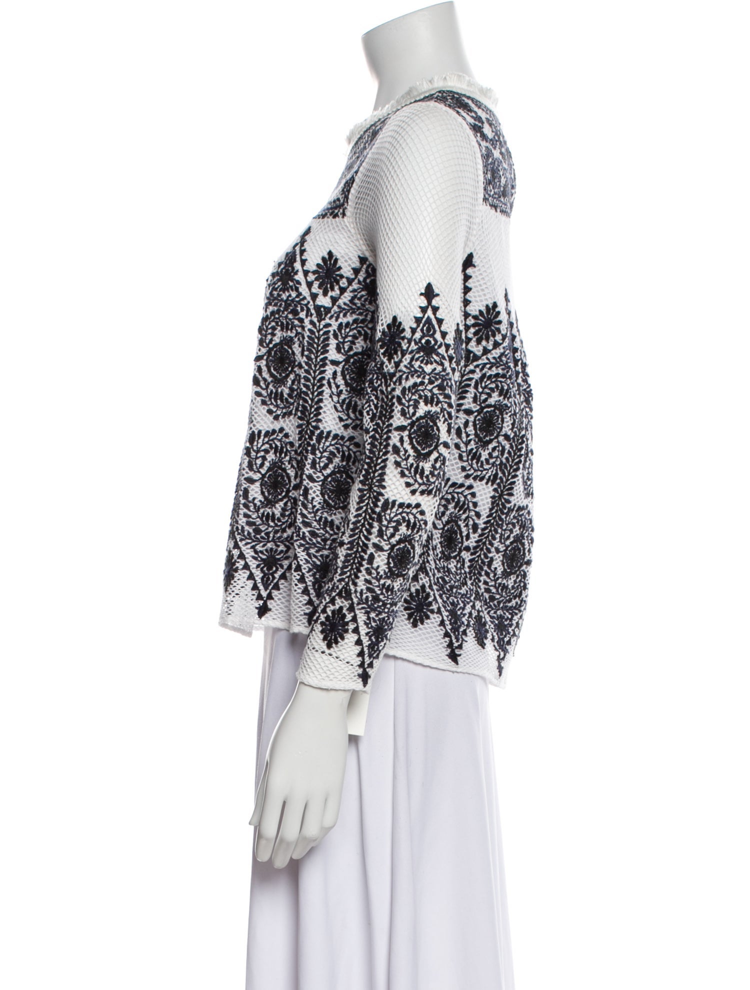 Sea New York Printed Scoop Neck Blouse