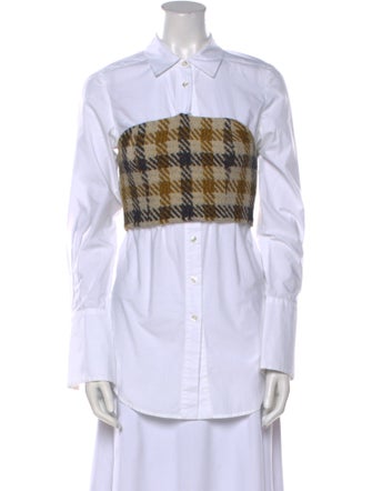 Sea New York Long Sleeve Button-Up Top